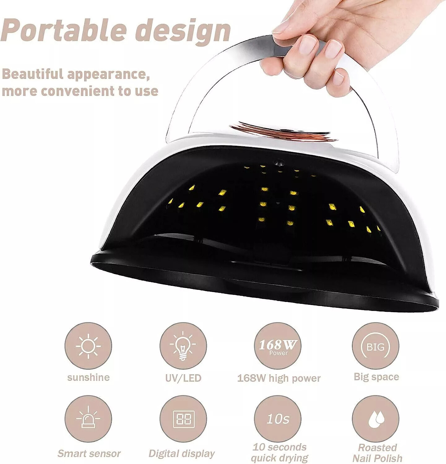 450W Professional Acrylic Gel Nail Polish UV Nail Dryer Light UV LED Nail Lamp photo 2