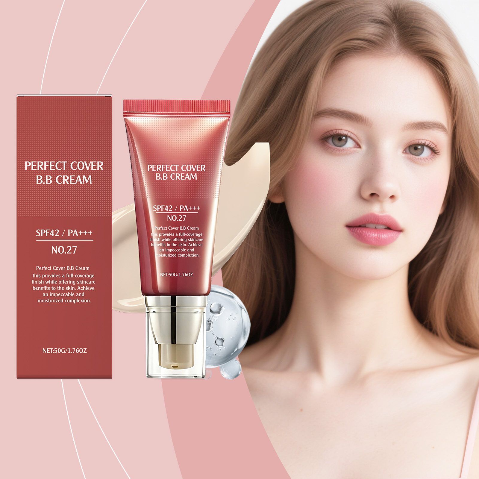 AMZ Soft-Finish Concealing BB Cream, Light, 50 g photo 8