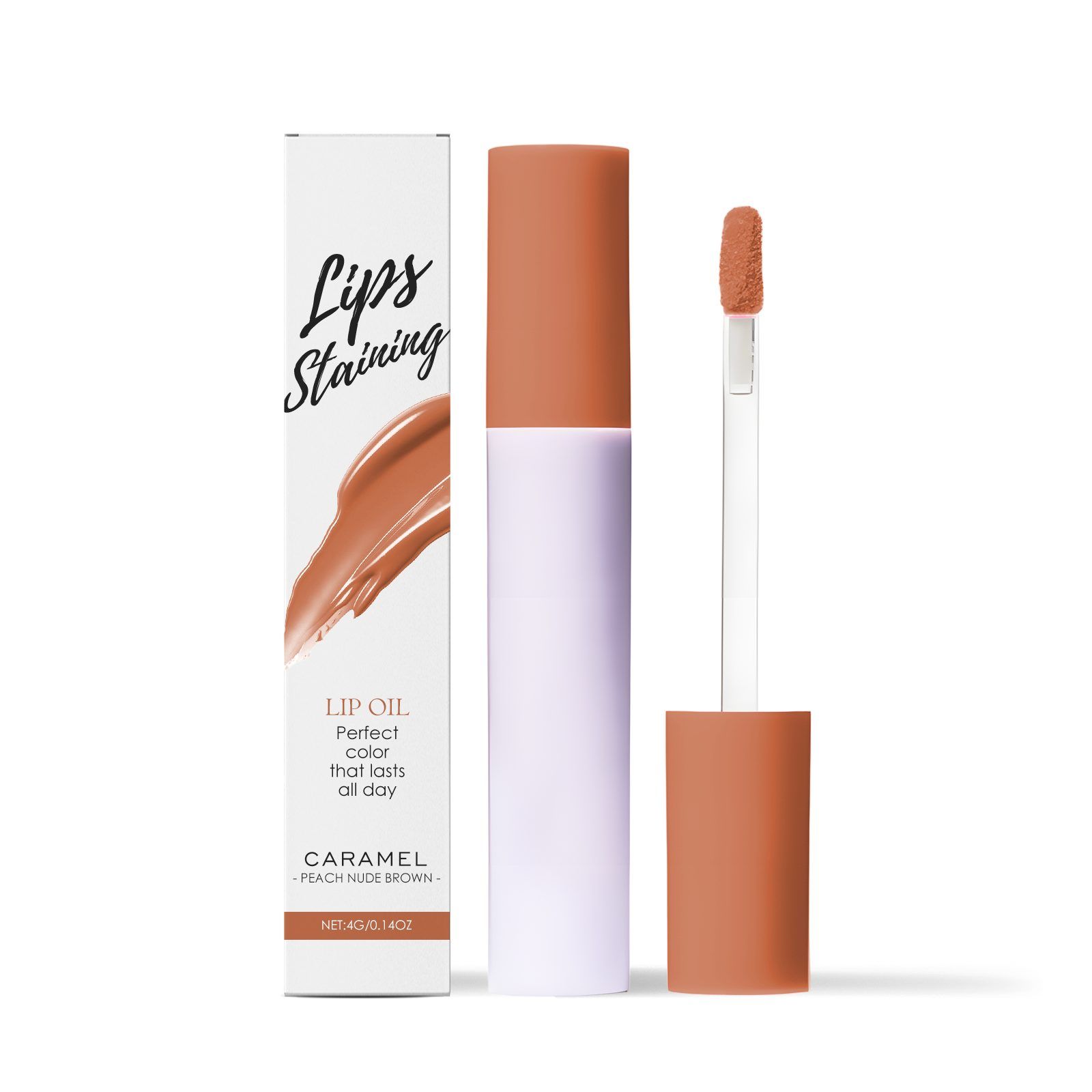 AMZ Tinted Lip Oil, Caramel, 4 g photo 4