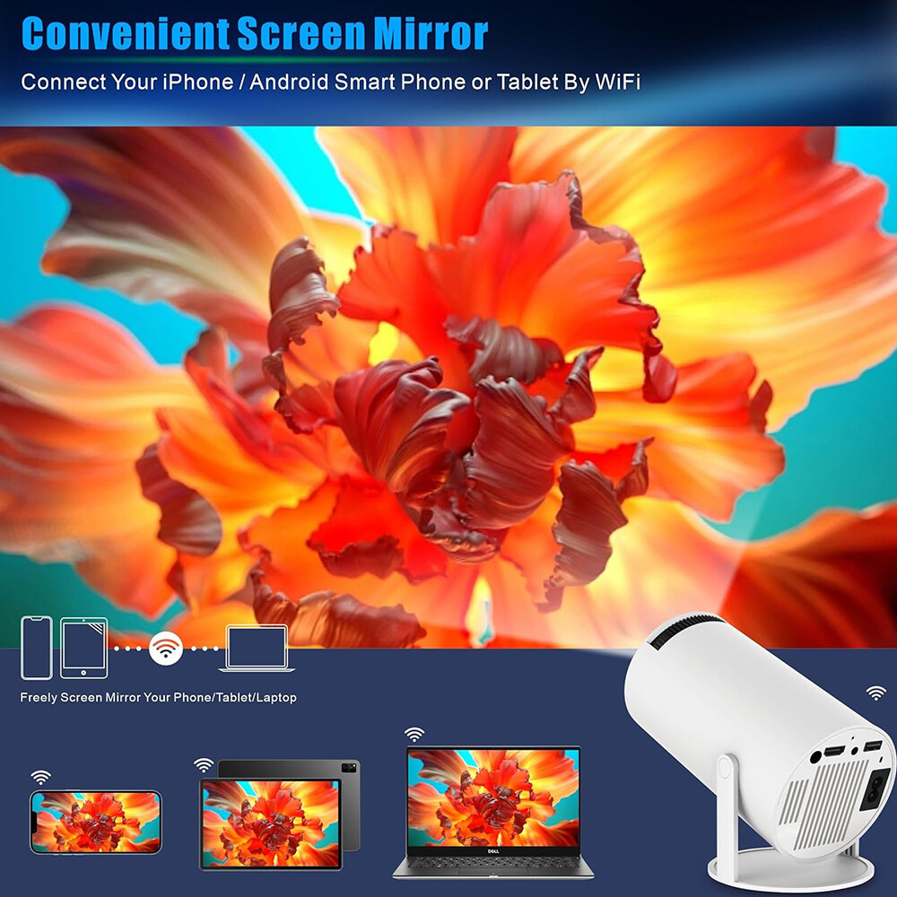 5G 4K Projector Smart HD LED WiFi Bluetooth H DMI USB Android Office Home Theater photo 5