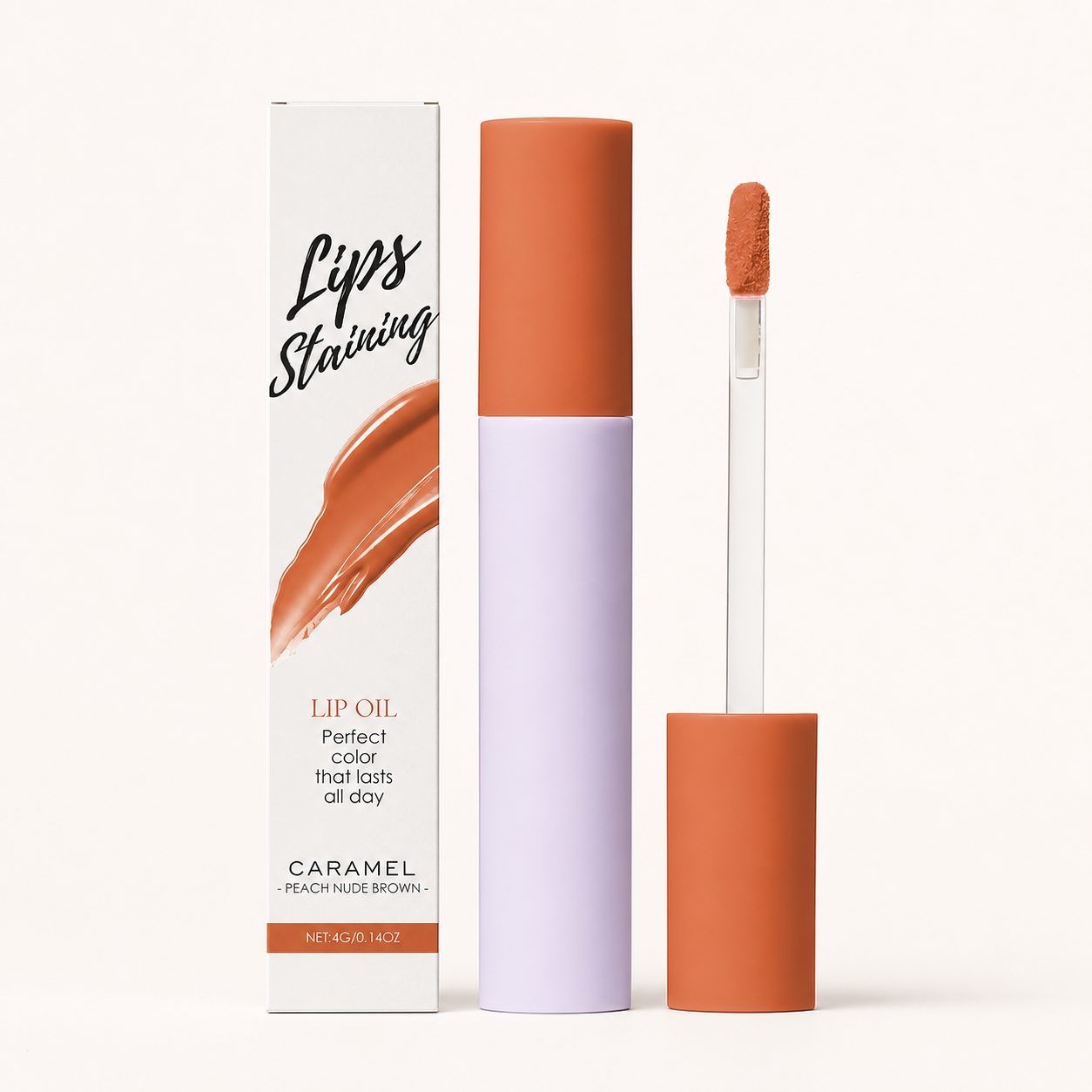 AMZ Tinted Lip Oil, Caramel, 4 g photo 1