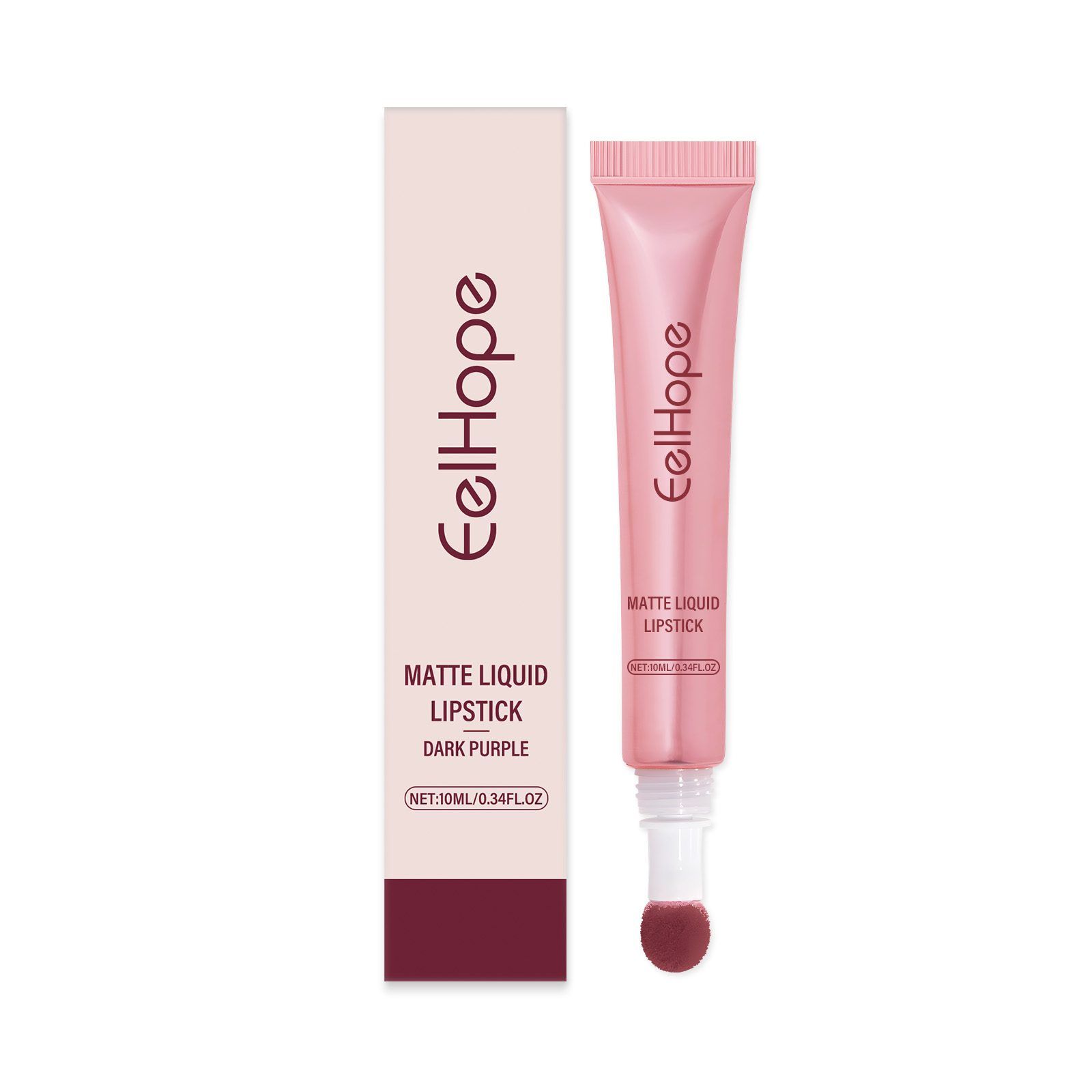 EELHOPE Matte Liquid Lip Color, Deep Purple, 10 ml photo 5
