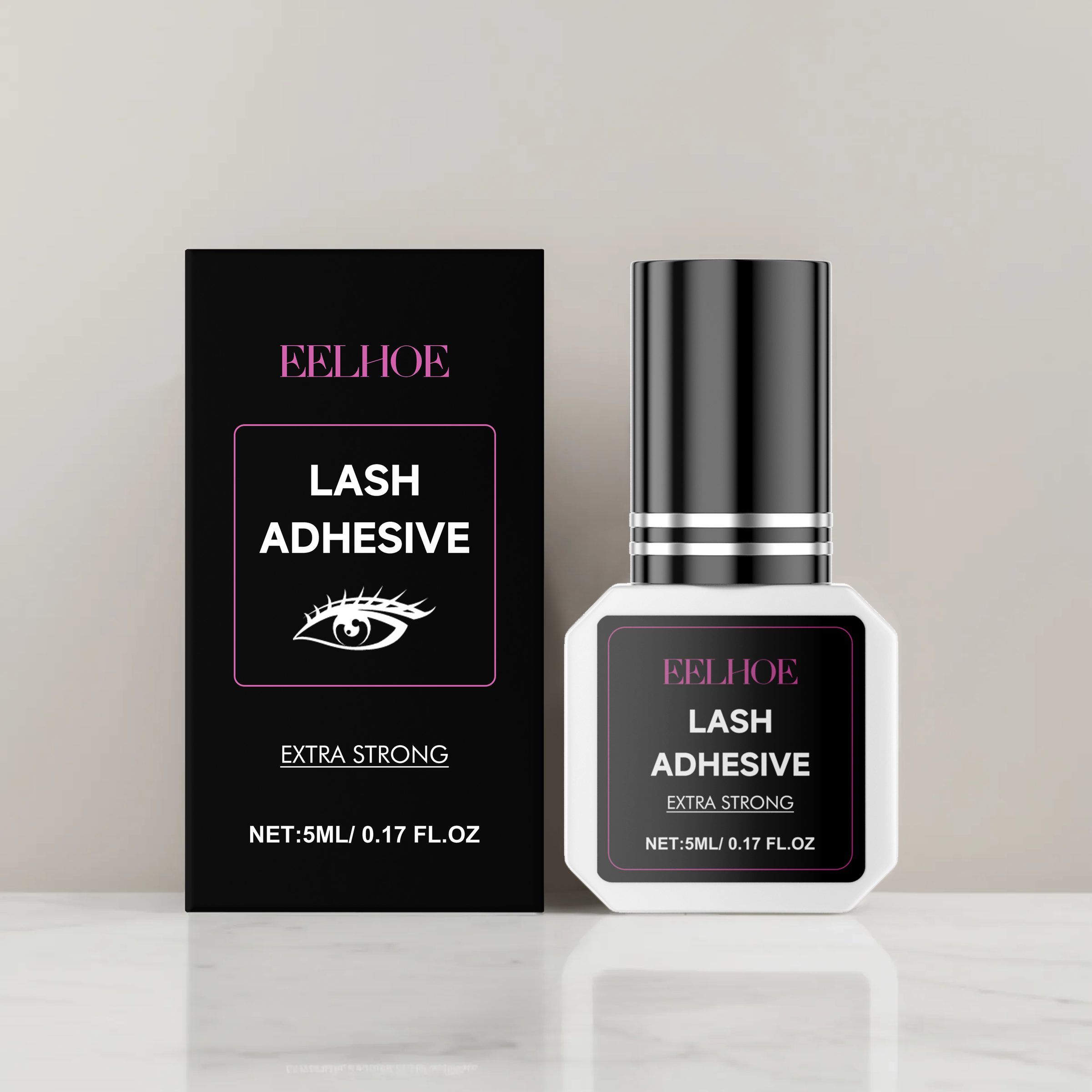 EELHOE False Eyelash Adhesive, Clear, 5 ml photo 3