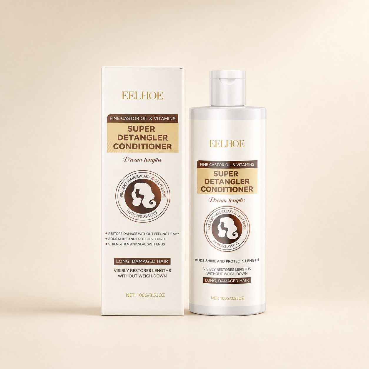 EELHOE Heat-Protect Leave-In Hair Conditioner, 100 g photo 1
