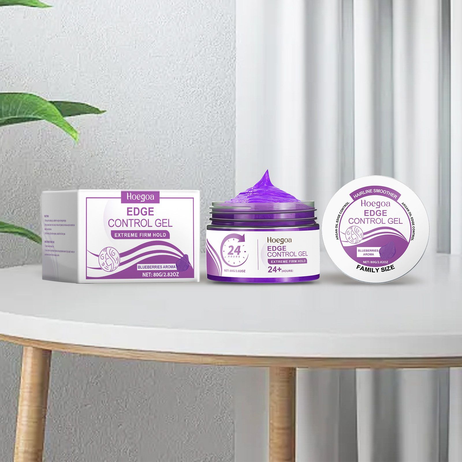 HOEGOA Blueberry Aroma Edge Control Gel, 80 g photo 8