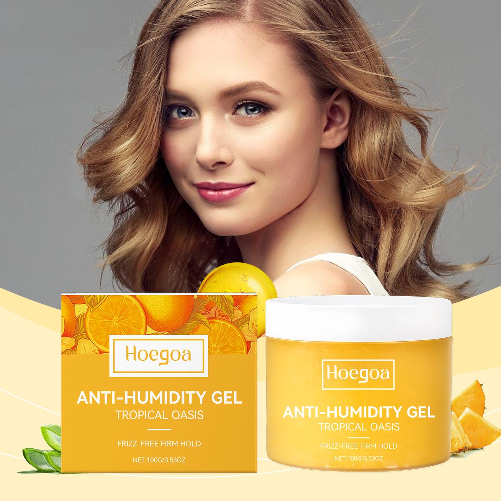 HOEGOA Humidity-Resistant Hair Styling Gel, 100 g photo 5