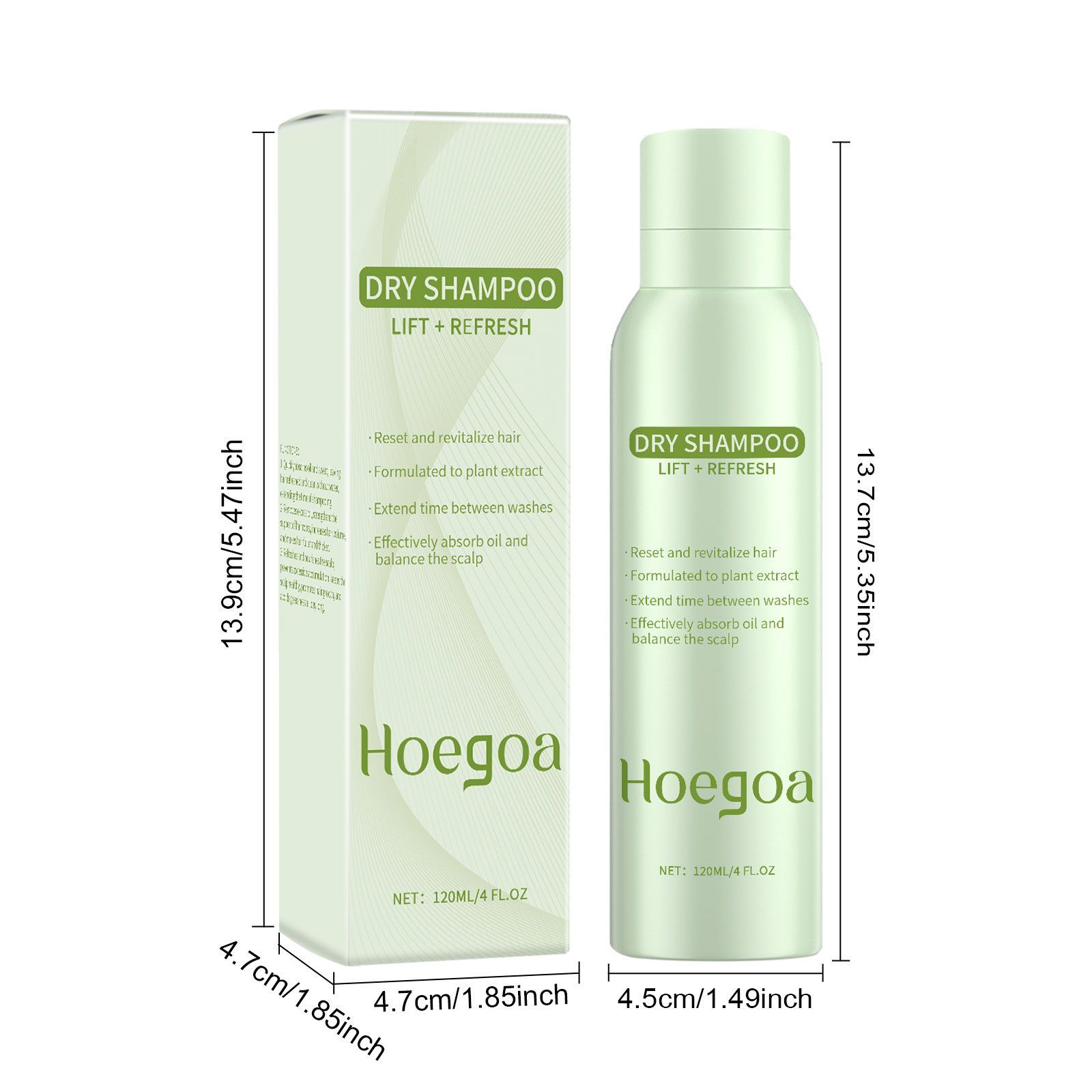 HOEGOA Dry Shampoo Spray, 120 ml photo 5