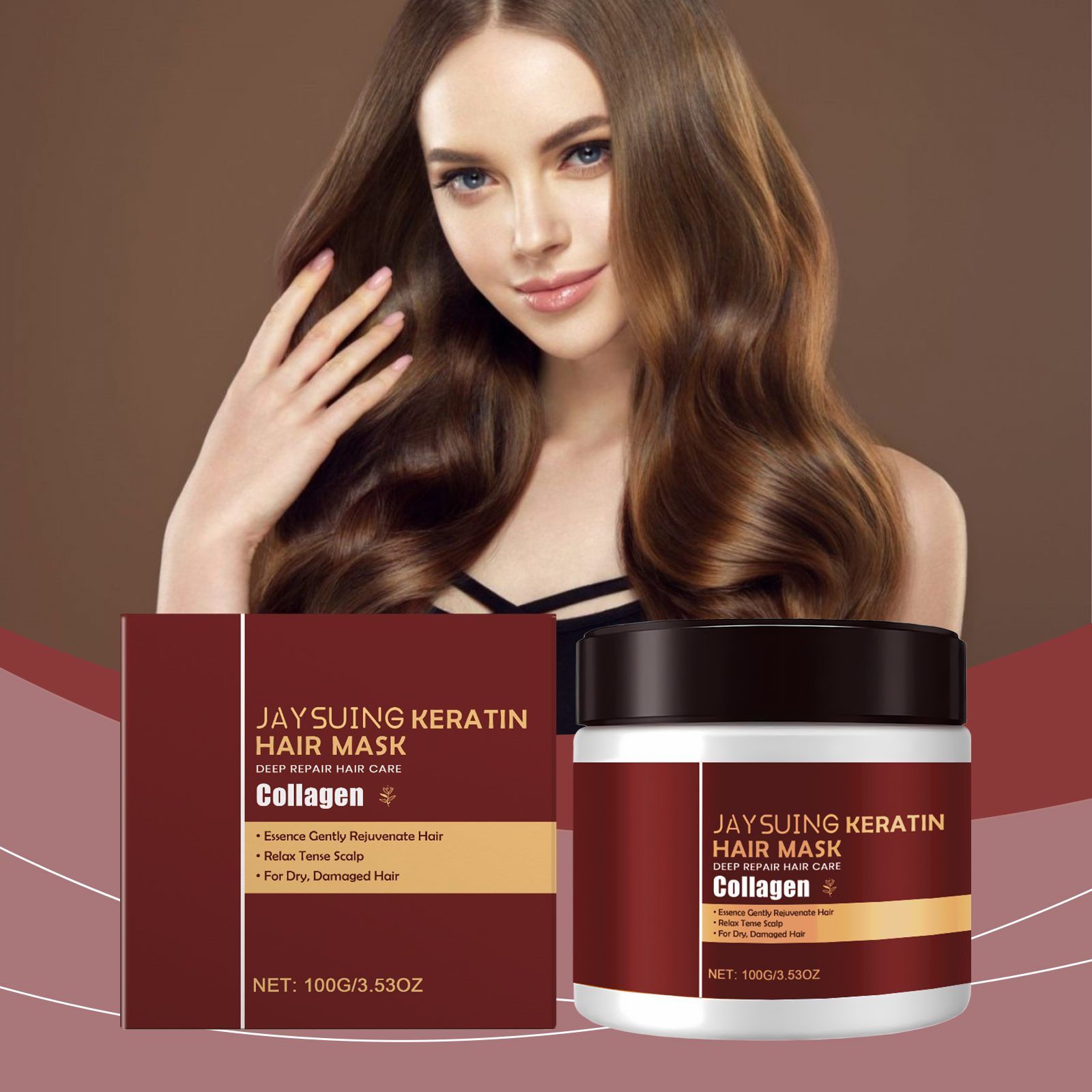 AMZ Keratin Moisturizing Hair Mask, 100 g photo 5
