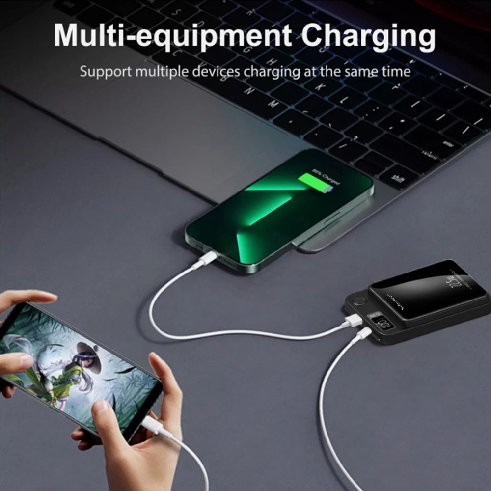 9 000000mAh Power Bank Magnetic Battery Pack Wireless Charger For I Phone 16-15-14 photo 3