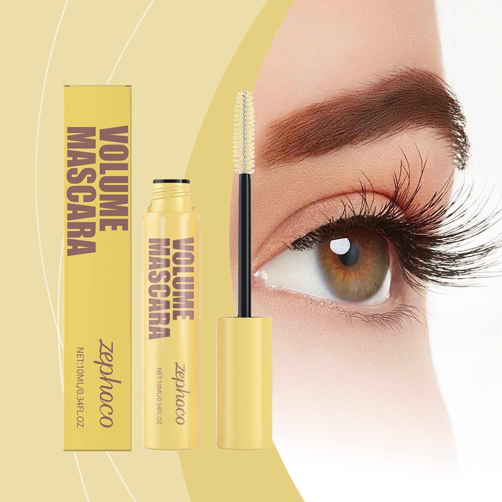 AMZ Lengthening and Curling Mascara, 9 ml photo 2