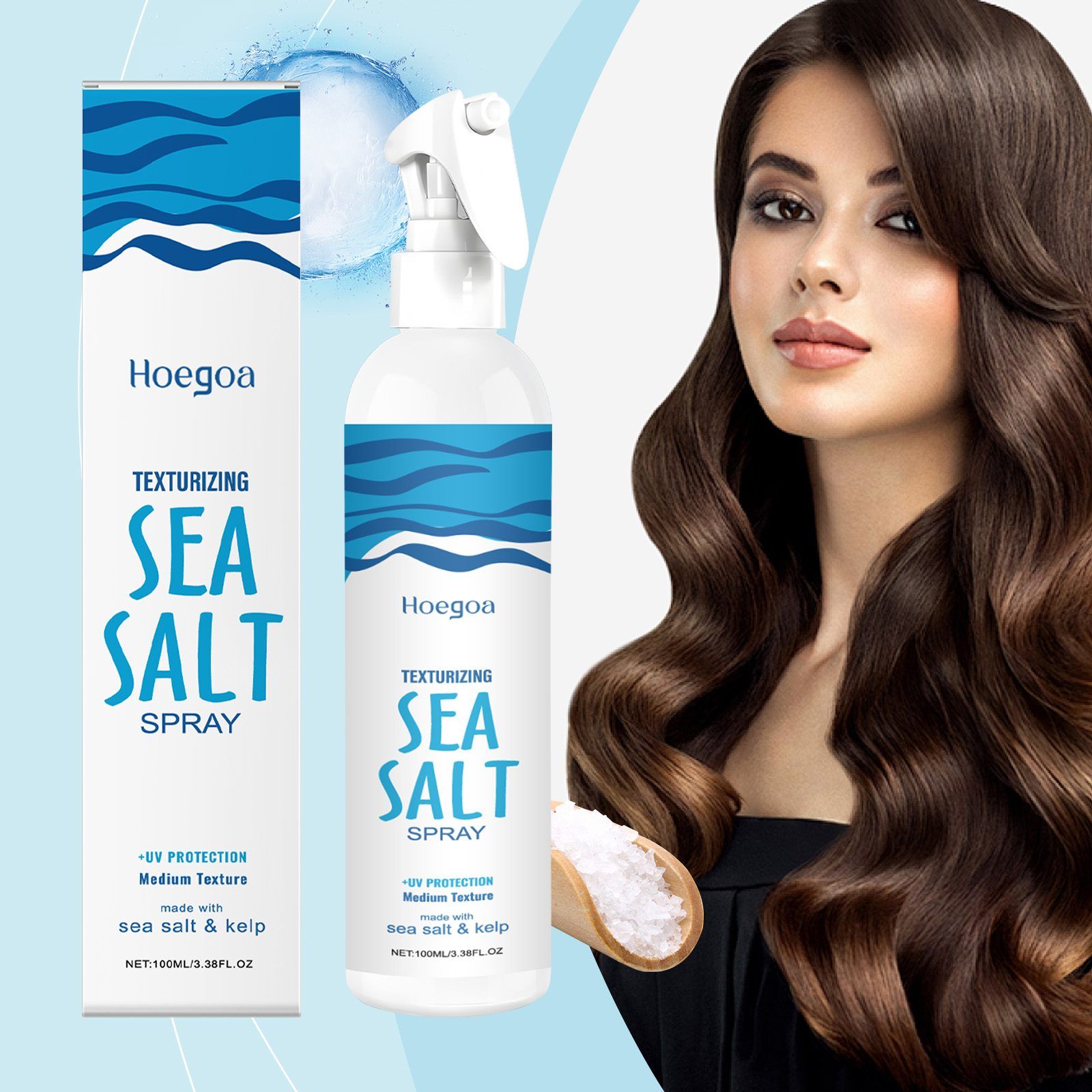 HOEGOA Sea Salt Hair Styling Spray, 100 ml photo 3