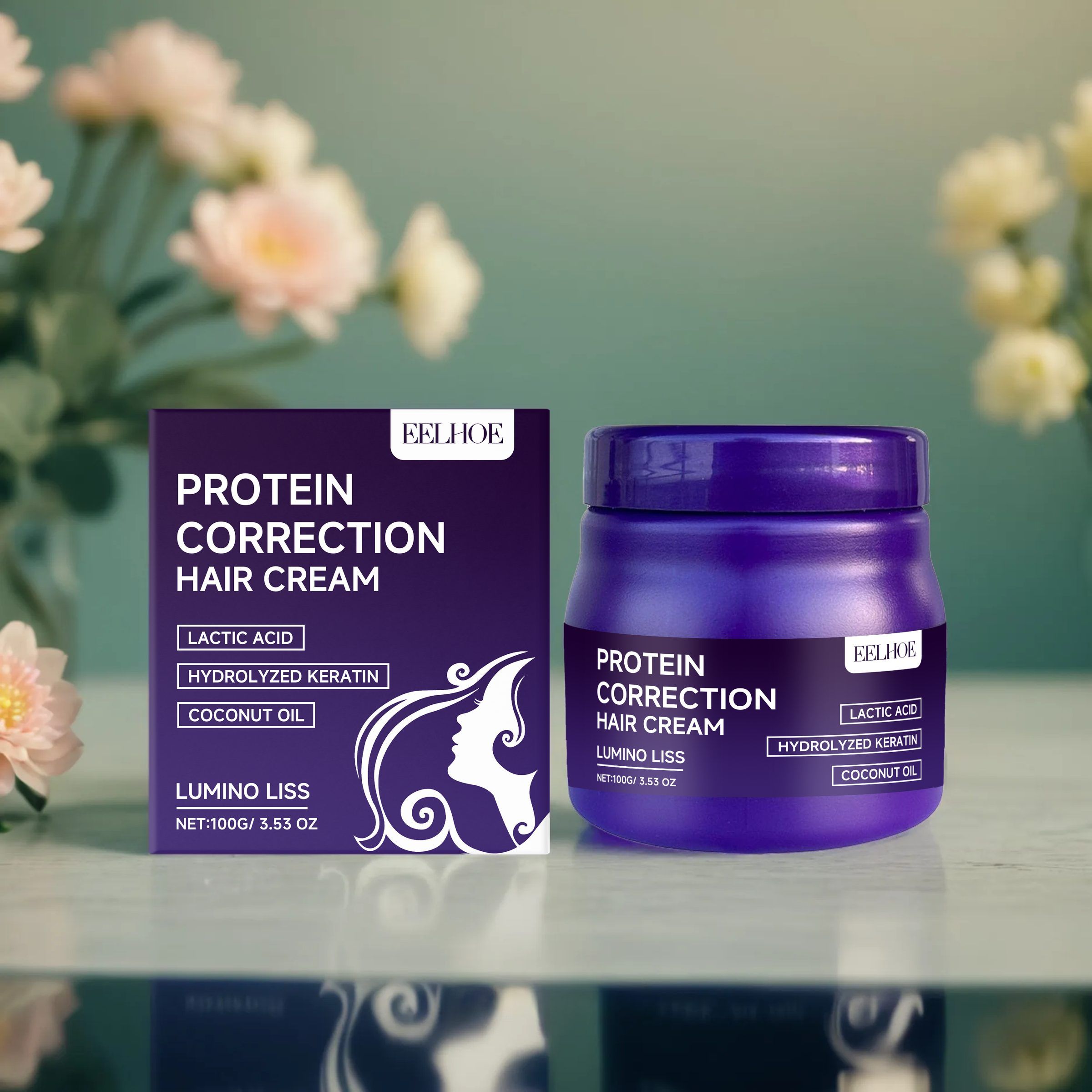EELHOE Protein Smoothing Hair Cream, 100 g photo 7