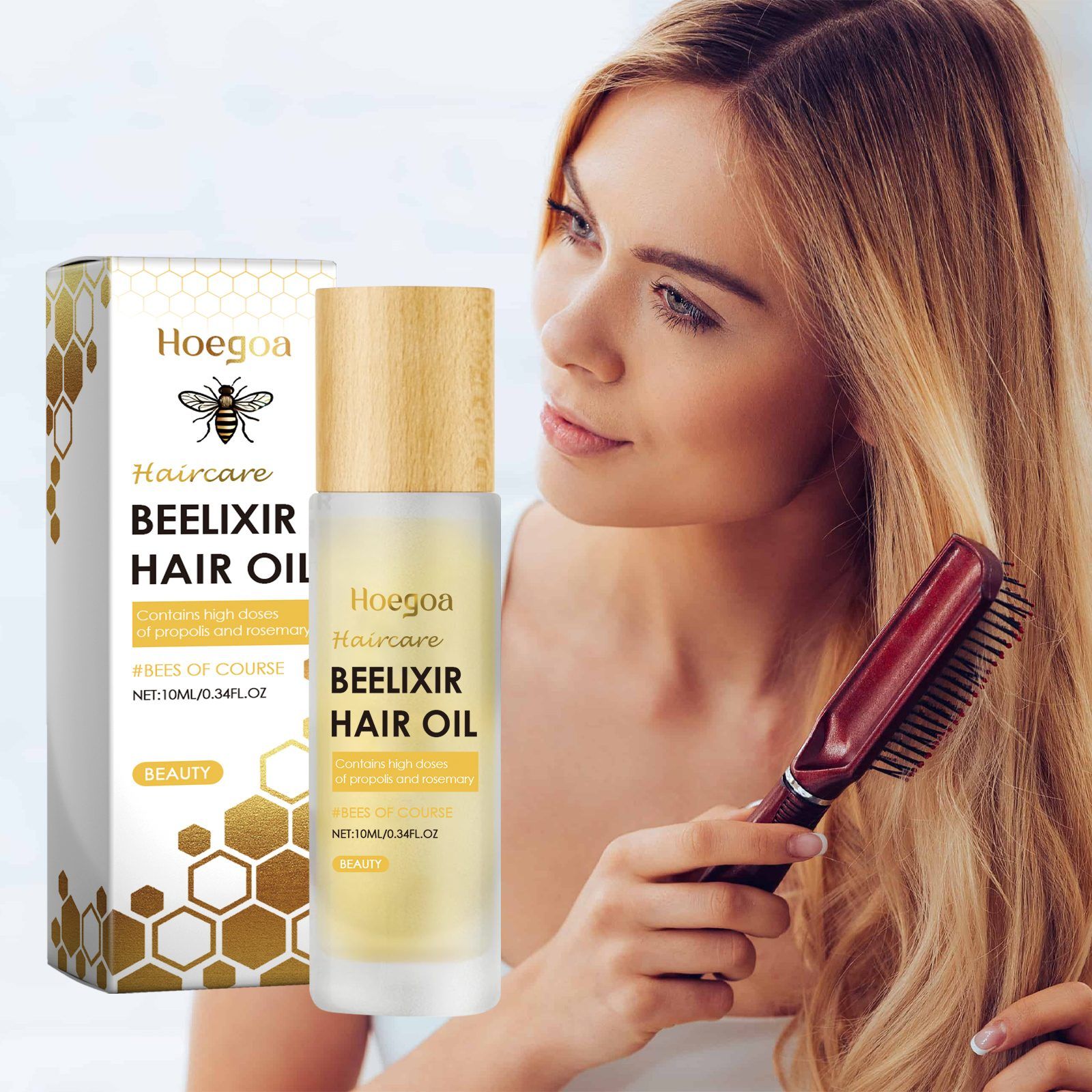 HOEGOA Honey Hair Conditioning Oil, 10 ml photo 4