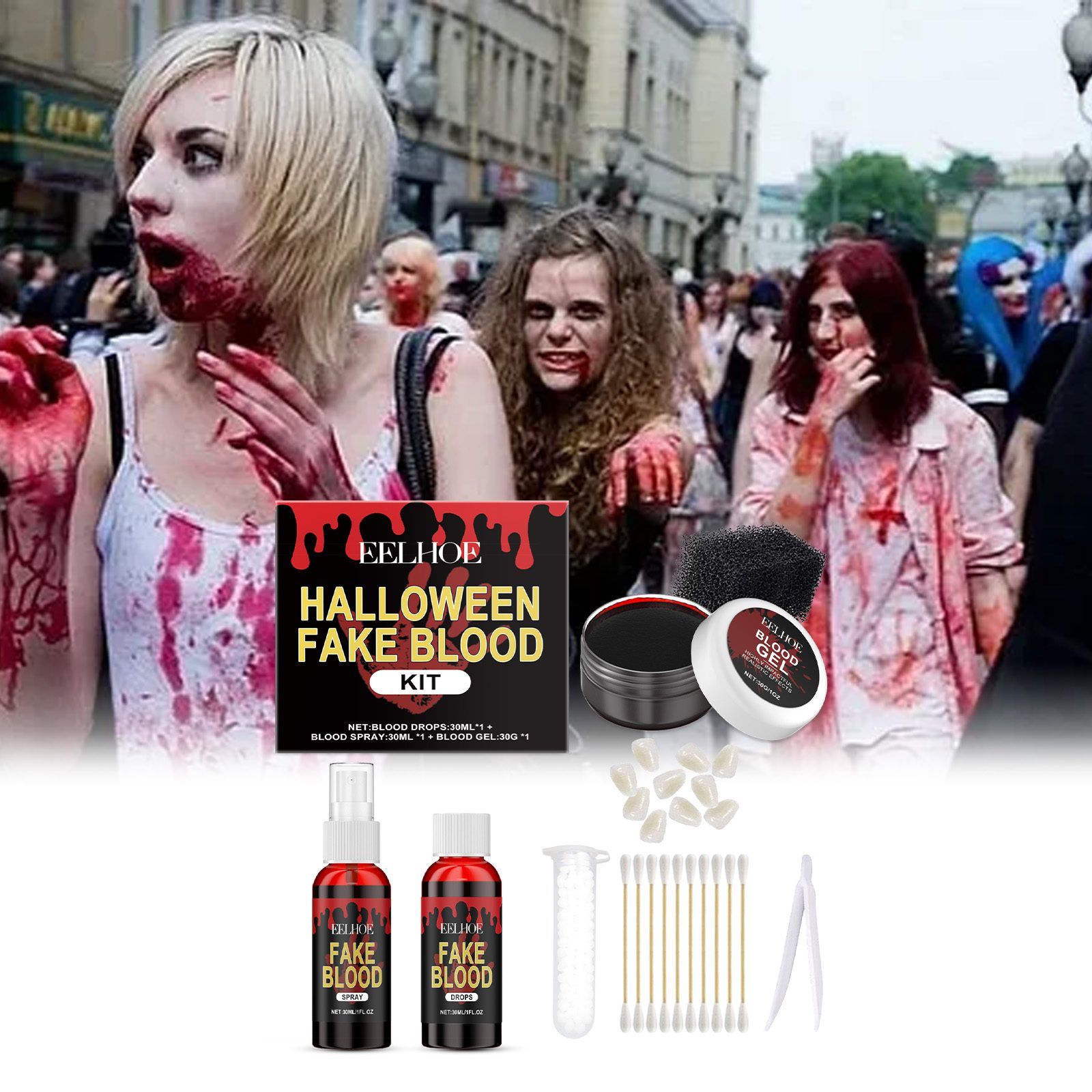 EELHOE Halloween Fake Blood Special Effects Set, 1 Set photo 2