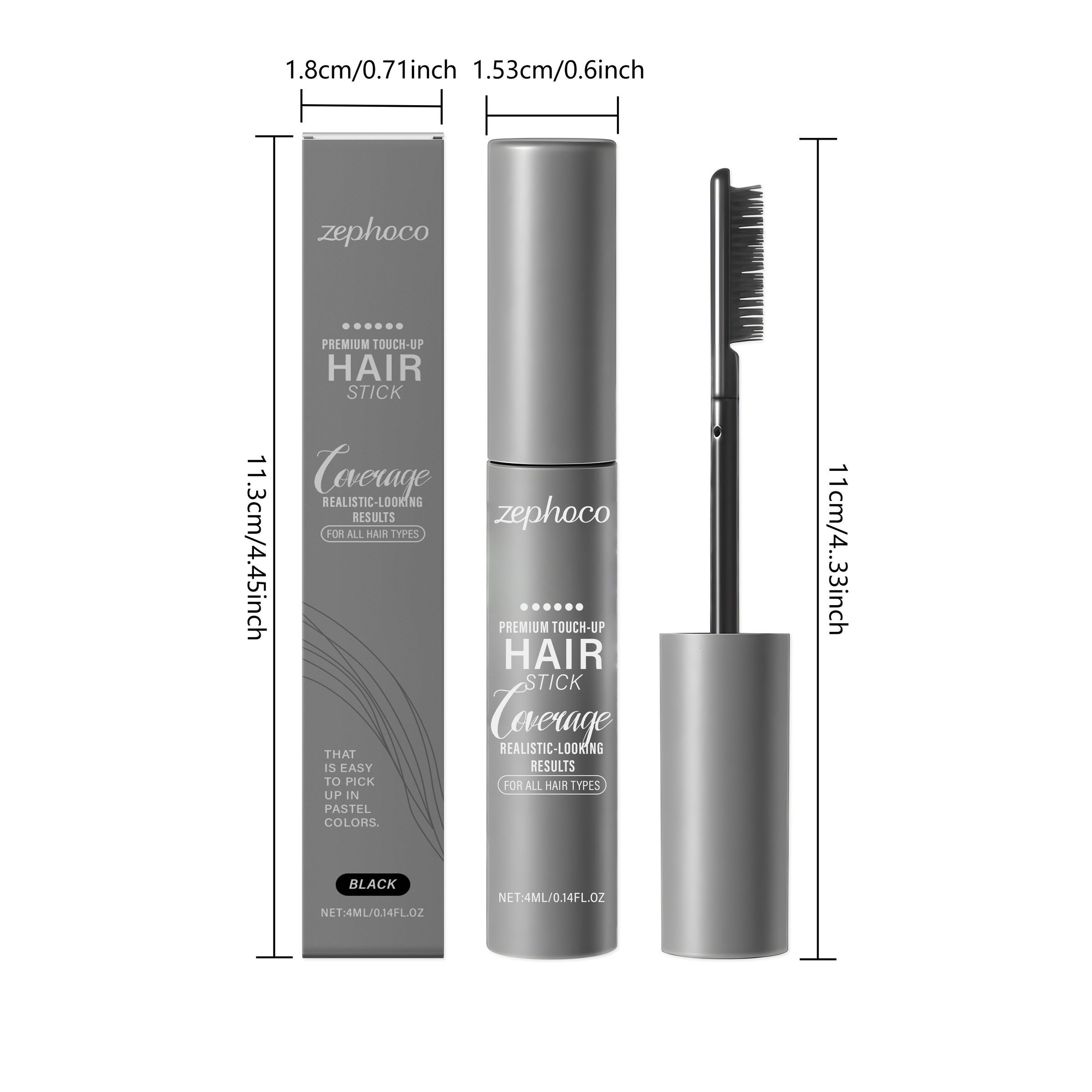 zephoco Brown Hair Touch-Up Cream, 4 ml photo 4