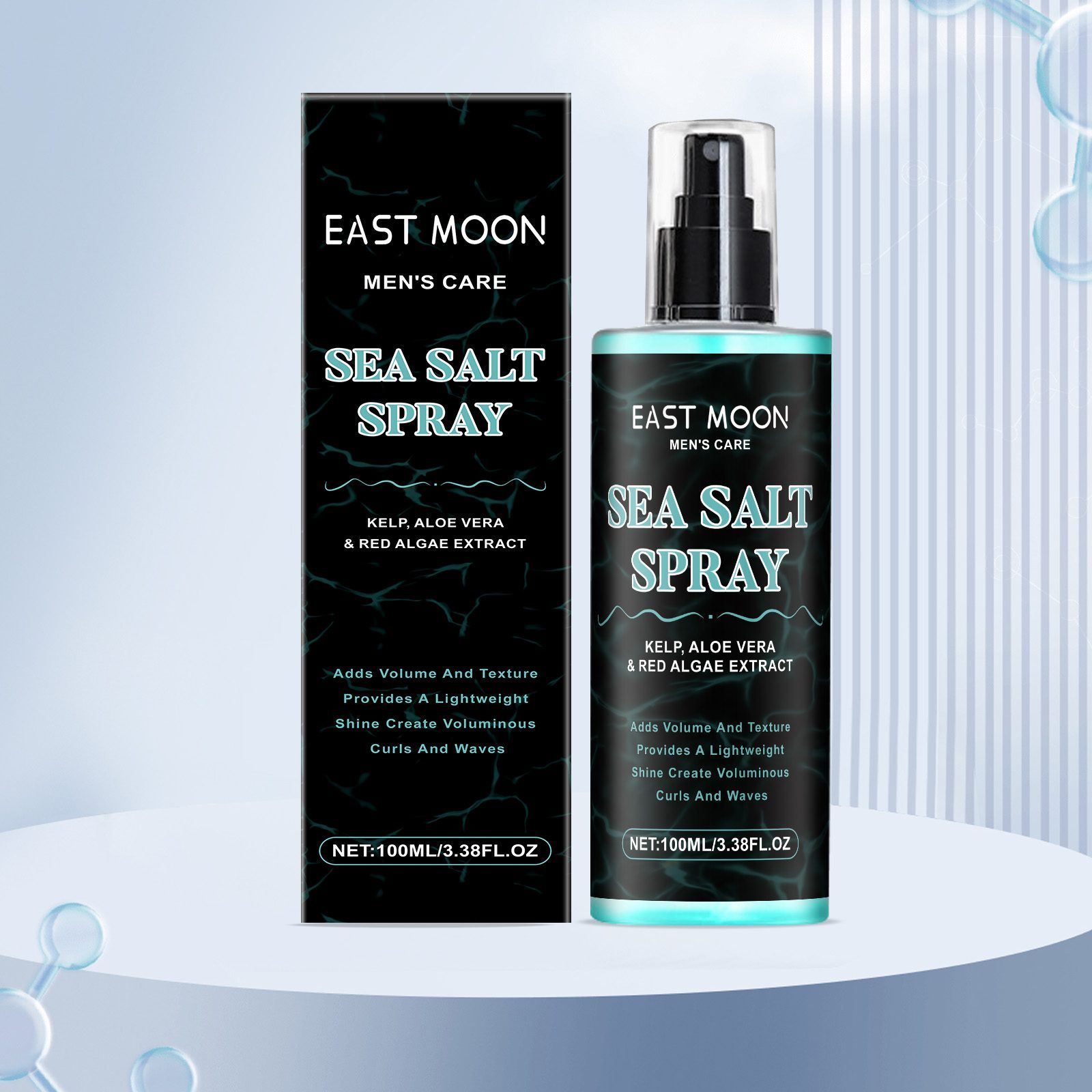 EAST MOON Men's Sea Salt Hair Styling Spray, 100 ml photo 6