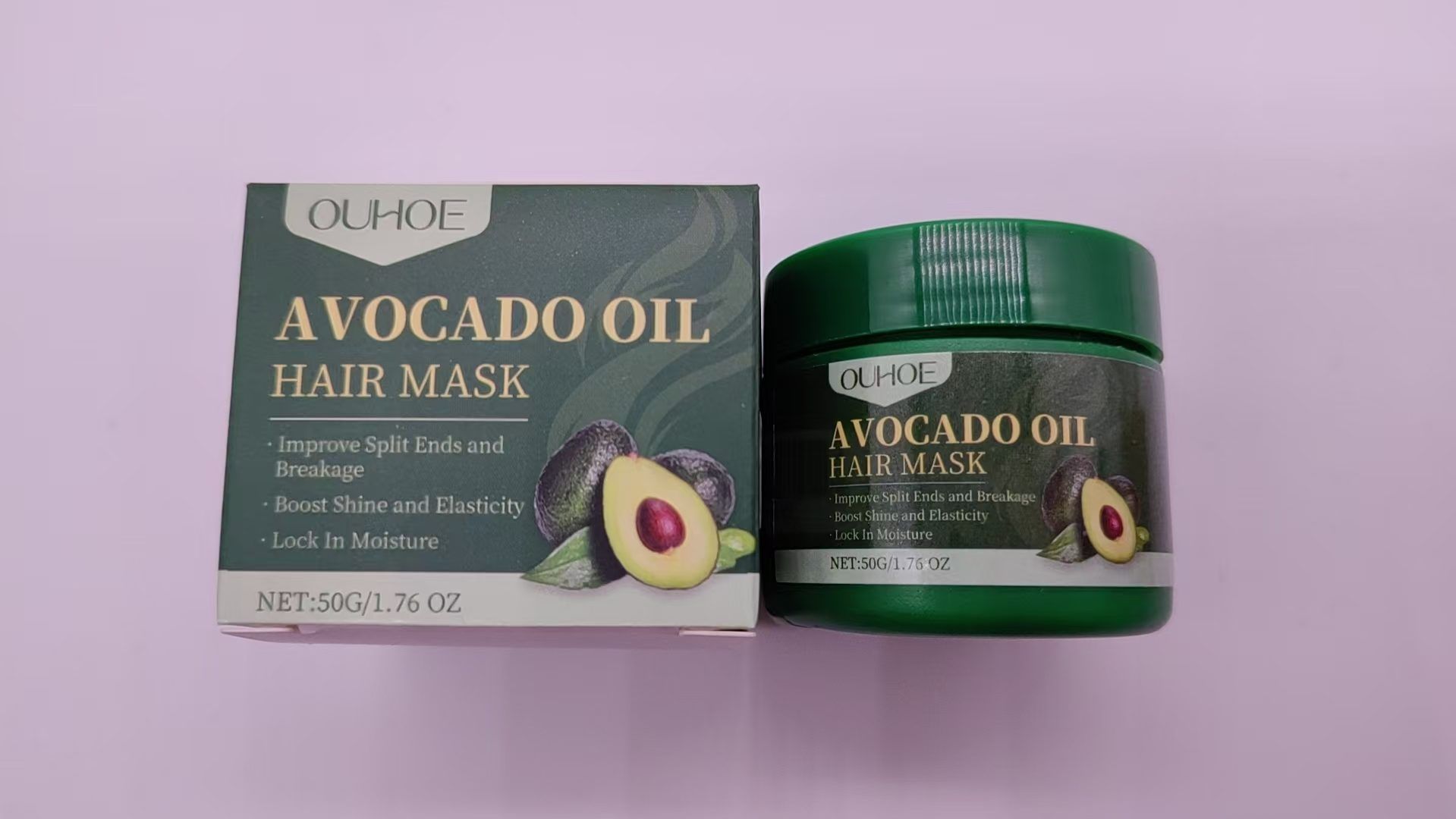 OUHOE Avocado Oil Hair Mask, 50 g photo 3