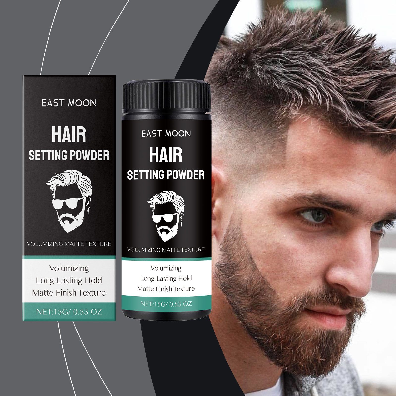 EAST MOON Men's Matte Hair Styling Powder, 15 g photo 6