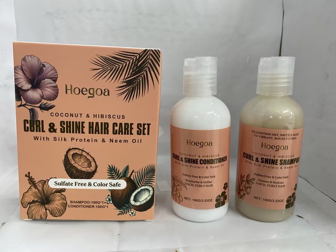 HOEGOA Coconut Shampoo and Conditioner Set, 2 x 100 g photo 7