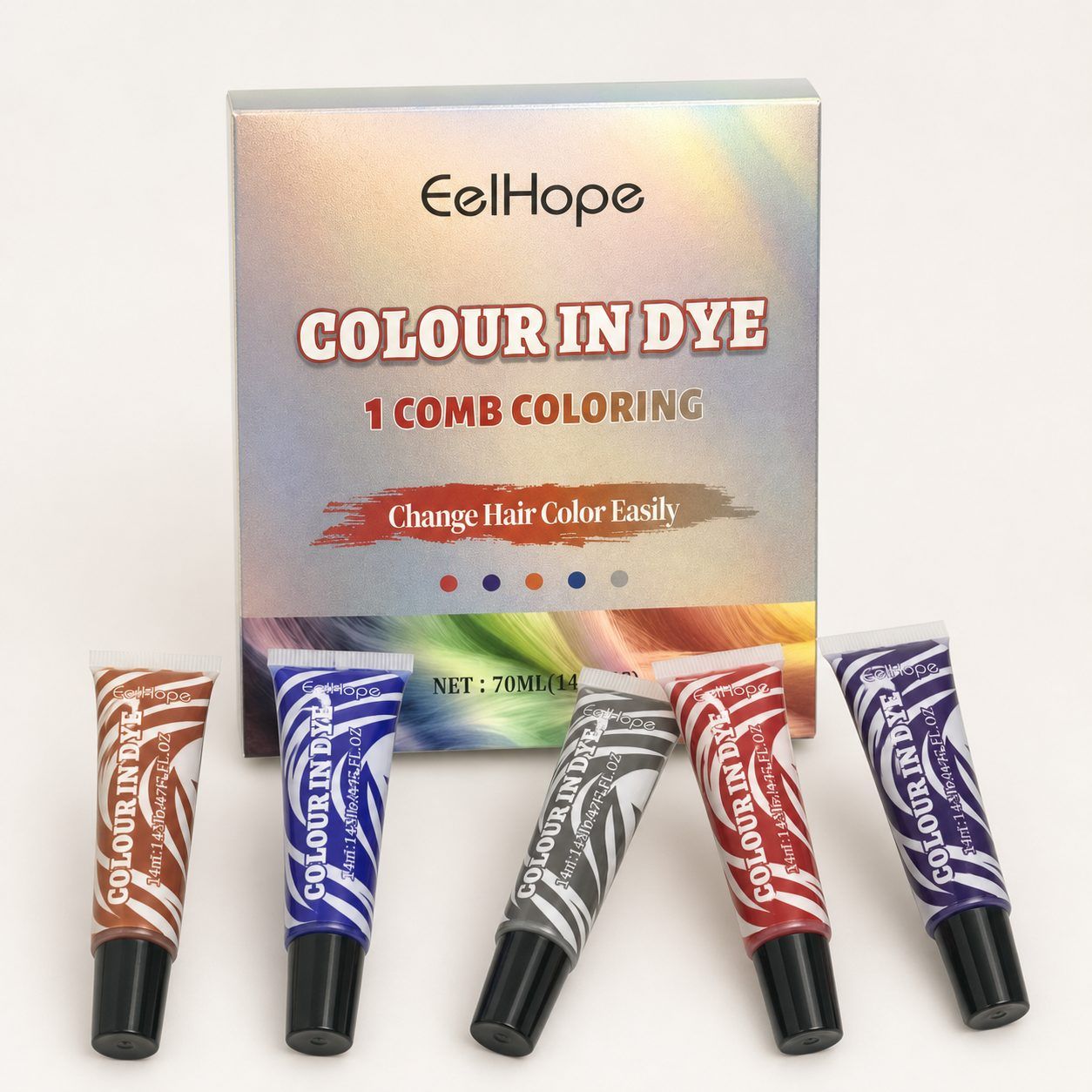 EELHOPE Halloween Temporary Hair Color Set, 70 ml Set photo 3