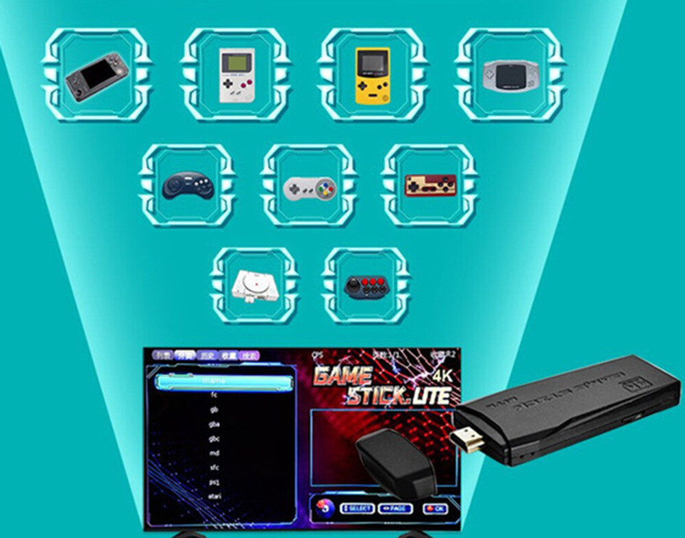 Video Game Console 20000-Retro Games Console Set With 2 Wireless Controller New photo 3
