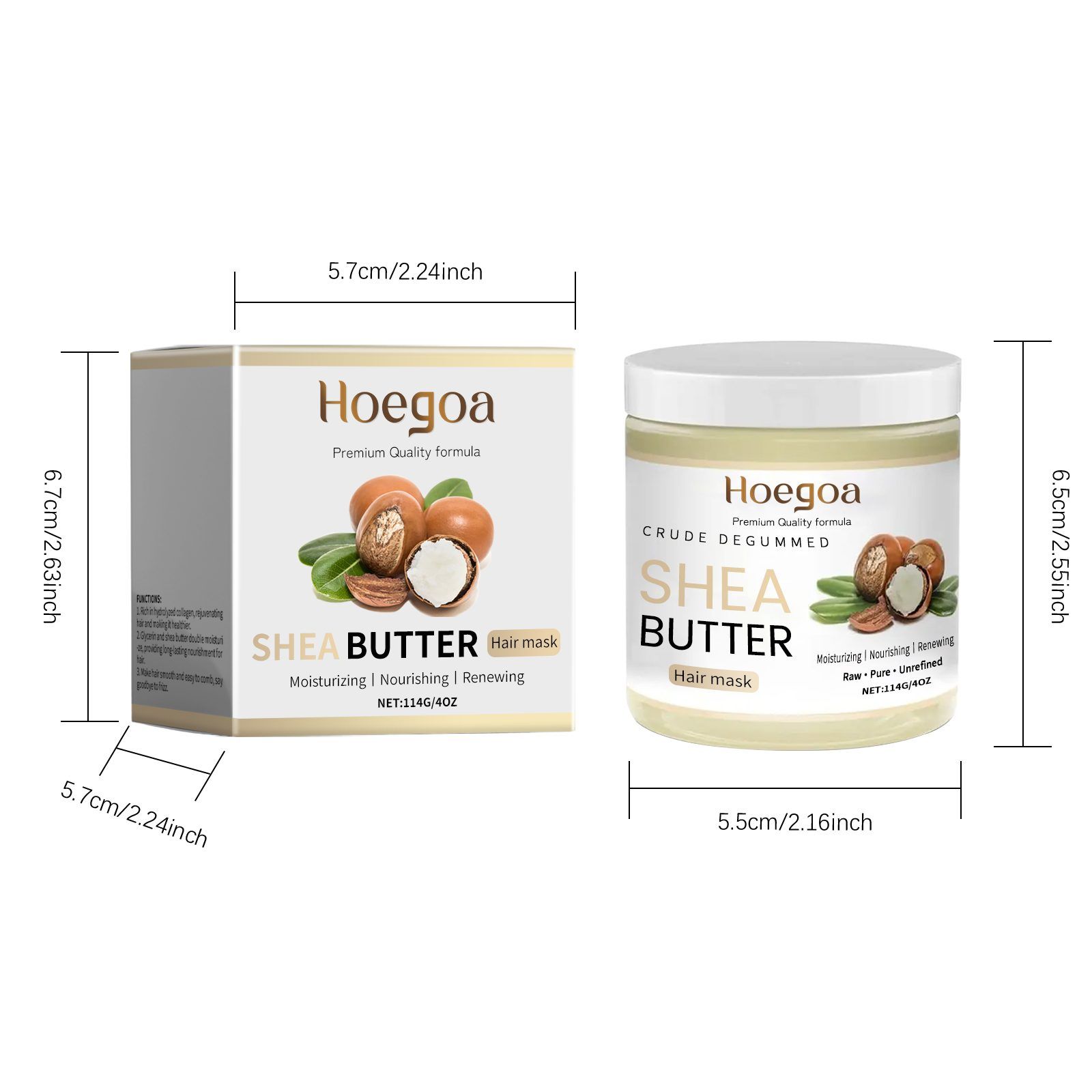 HOEGOA Shea Butter Moisturizing Hair Mask, 114 g photo 6