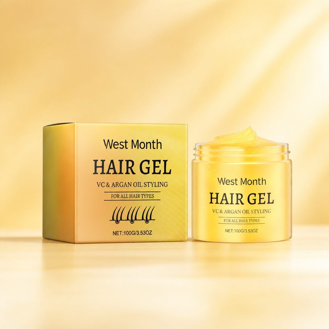 WEST MONTH Curl Styling Hair Gel, 100 g photo 1