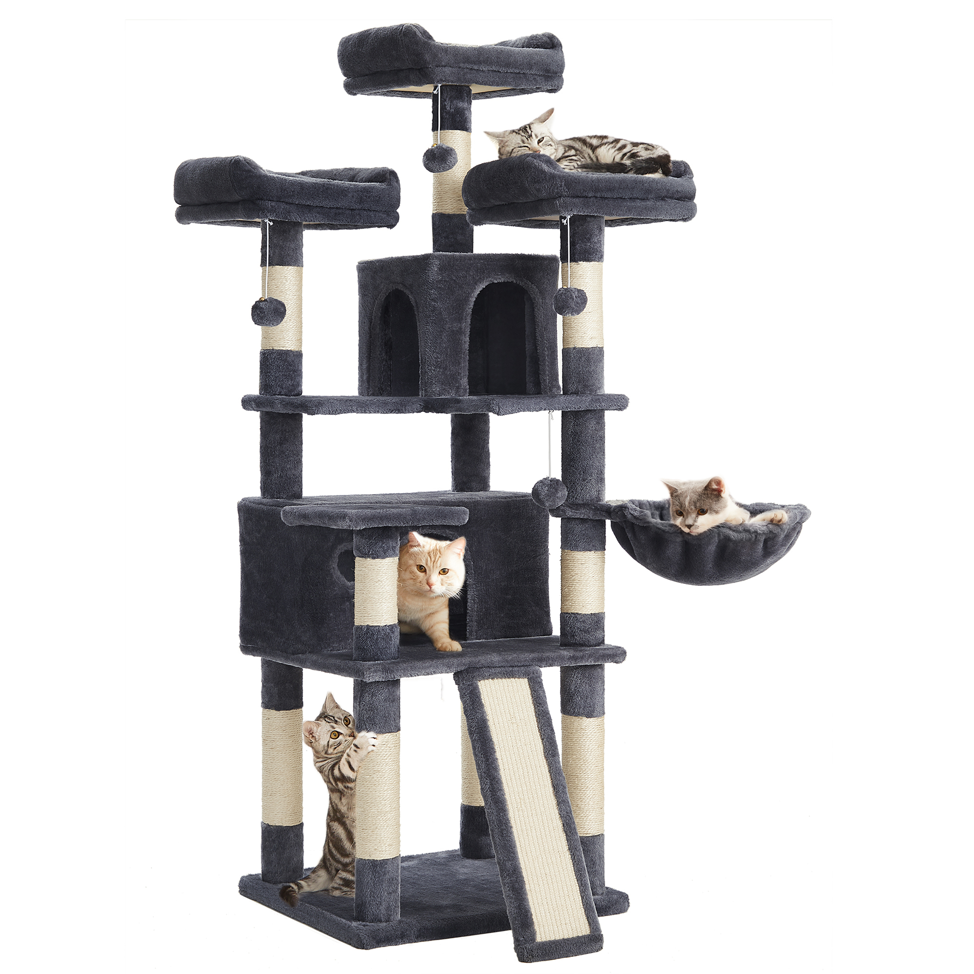 Cat Tree, 67.7 Inches Large Tower, Cat Condo photo 1