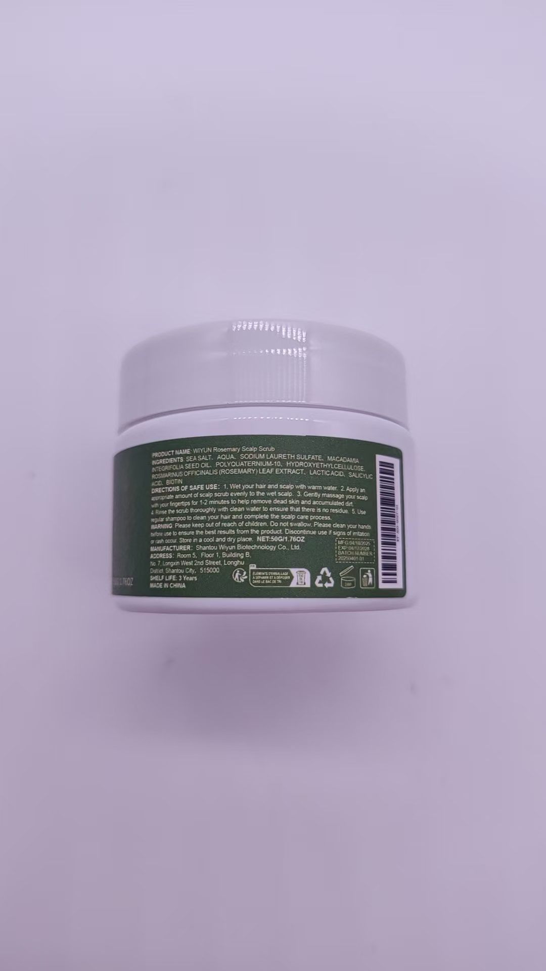 WIYUN Scalp Scrub Shampoo, 60 g photo 5