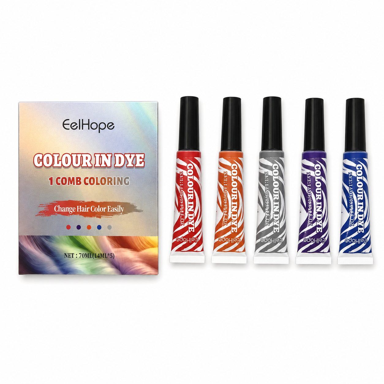 EELHOPE Halloween Temporary Hair Color Set, 70 ml Set photo 7