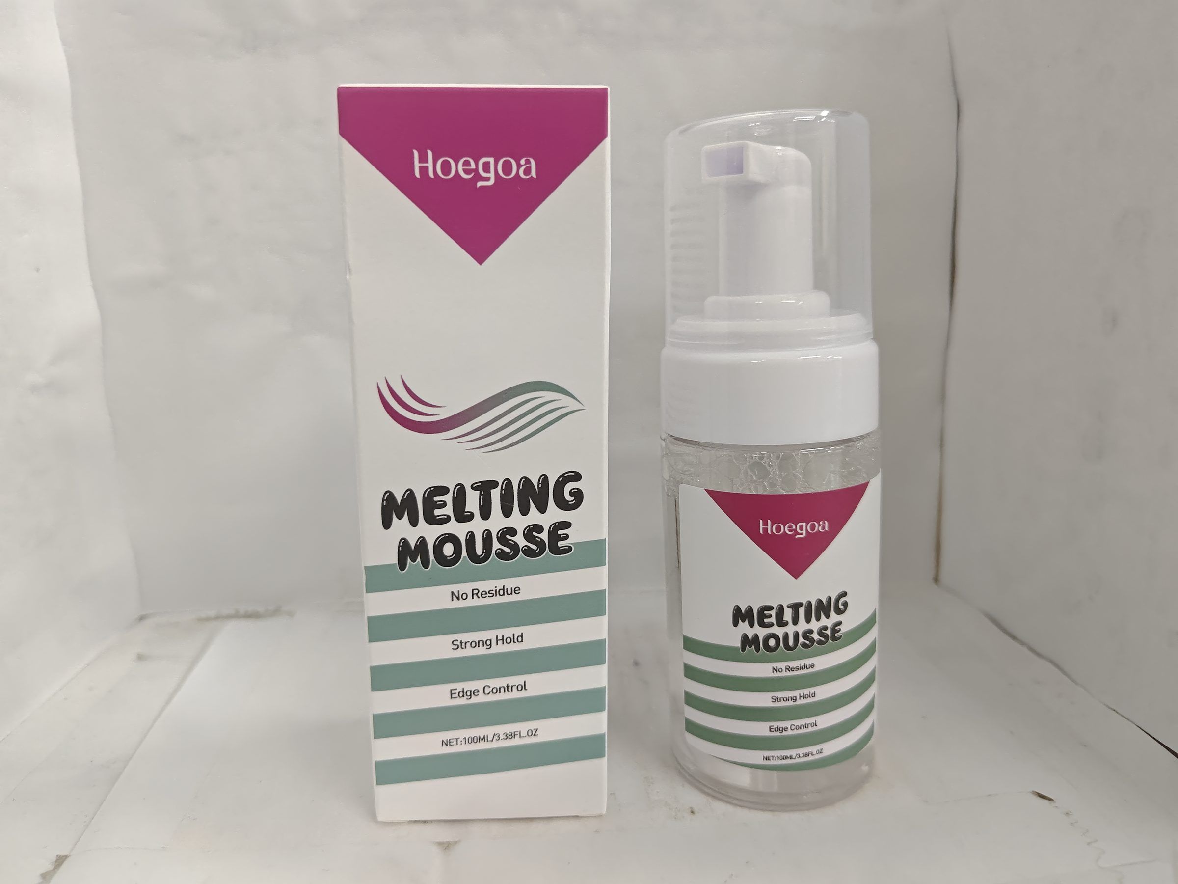 HOEGOA Hair Styling Adhesive Mousse, 100 ml photo 4