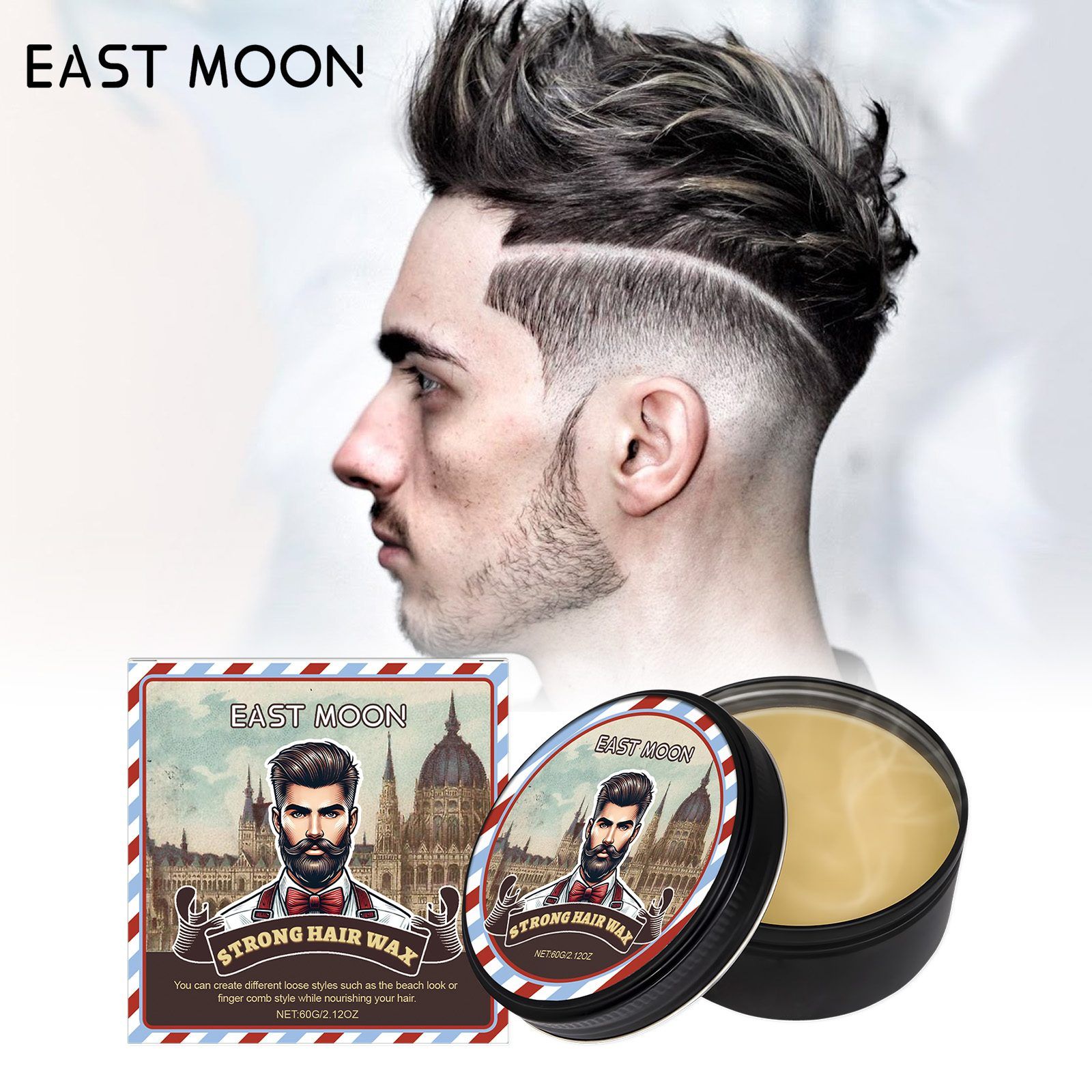 EAST MOON Conditioning Hair Styling Wax, 60 g photo 8