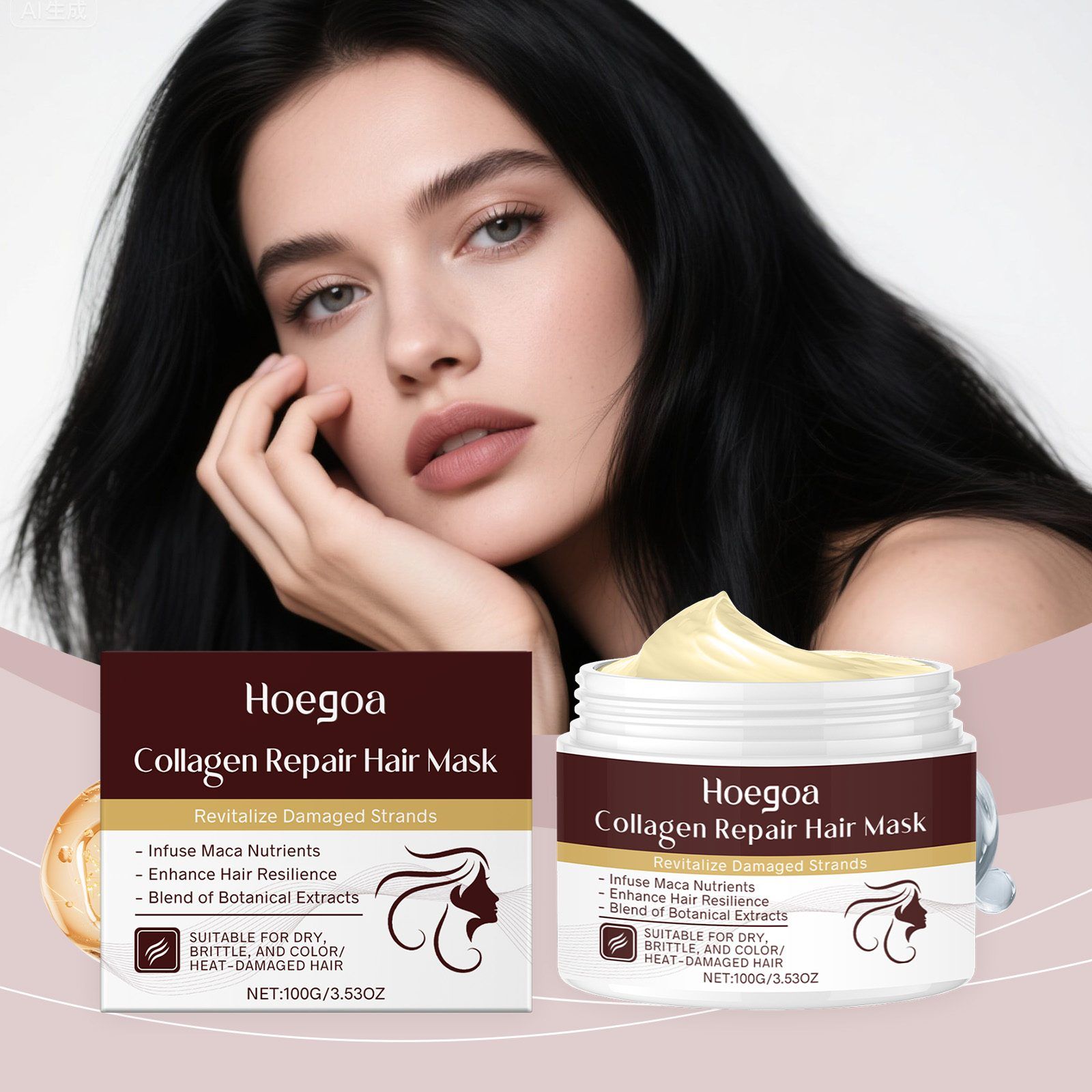 HOEGOA Collagen Hair Conditioner, 100 g photo 7