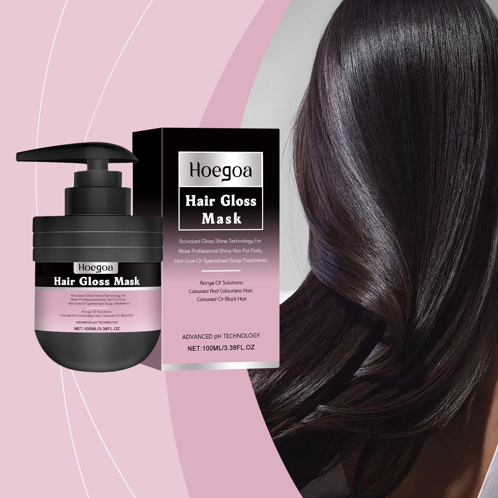 HOEGOA Smoothing Rinse-Off Hair Mask, 100 ml photo 7