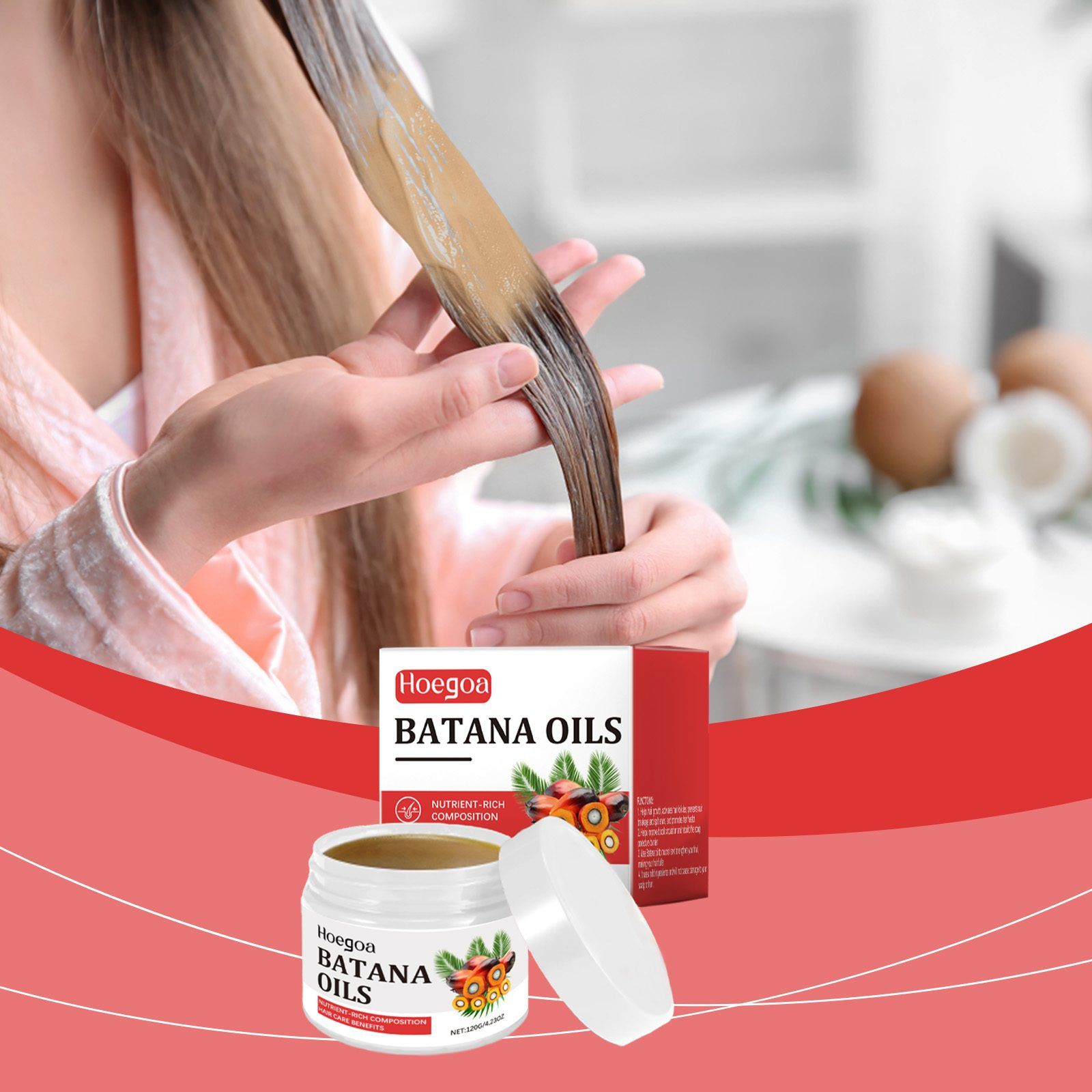 HOEGOA Batana Hair Conditioning Oil, 120 g photo 4