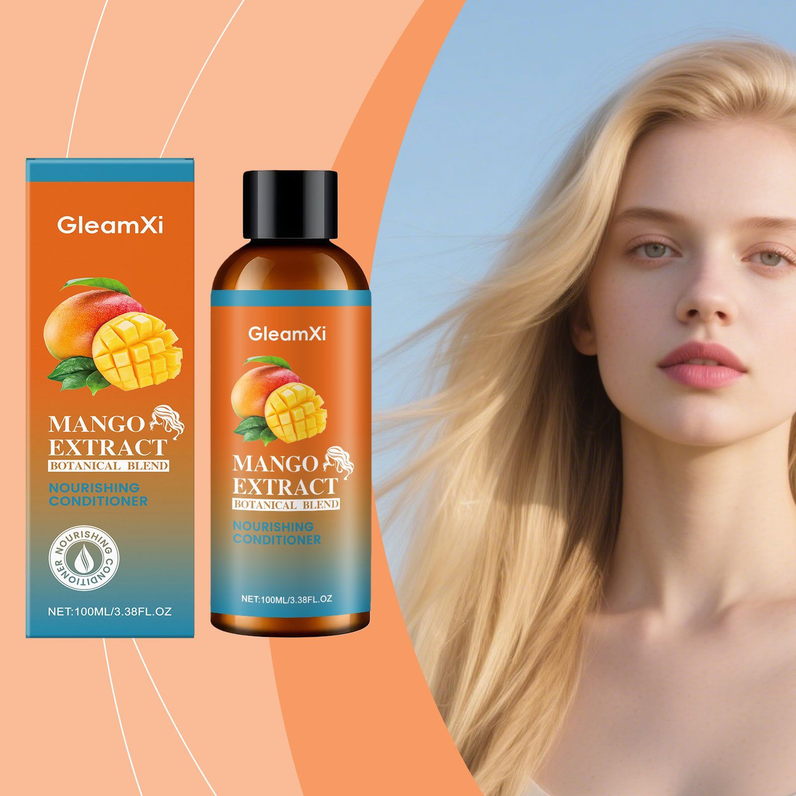 GleamXi Mango Hair Conditioner, 100 ml photo 6