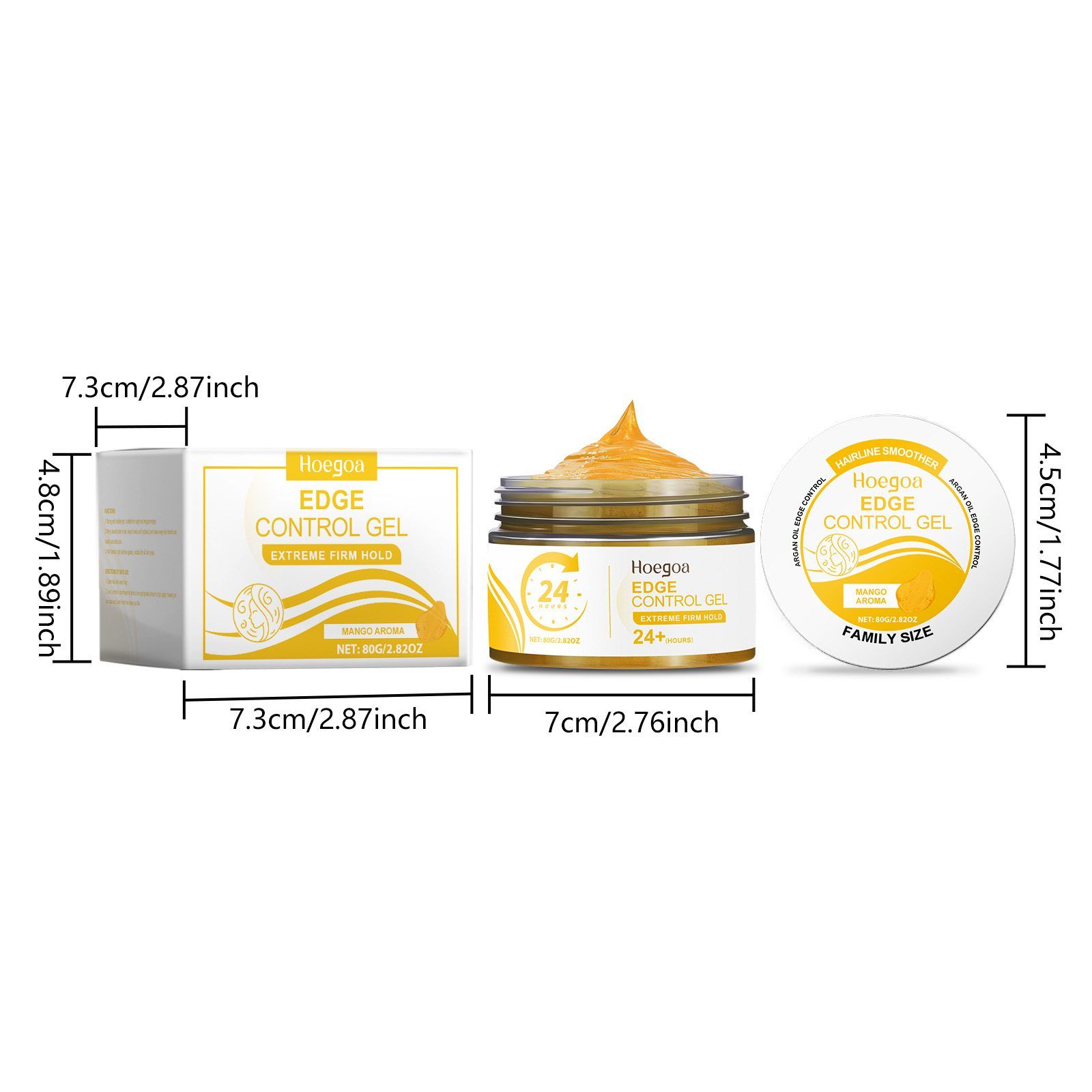 HOEGOA Mango Aroma Edge Control Gel, 80 g photo 3