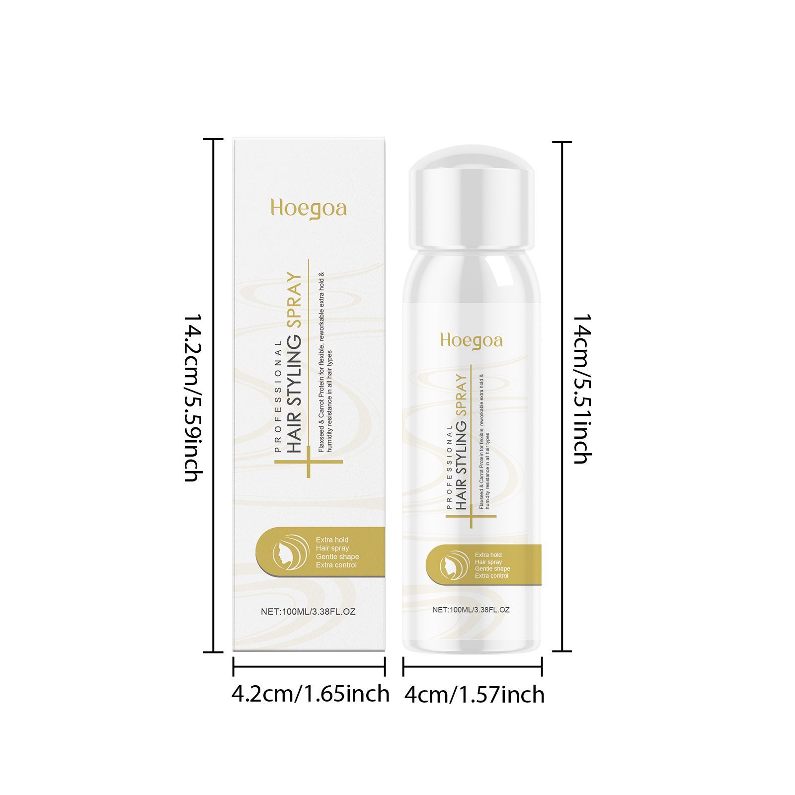 HOEGOA Hair Styling Spray, 100 ml photo 5