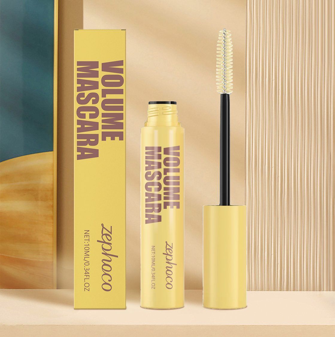 AMZ Lengthening and Curling Mascara, 9 ml photo 3