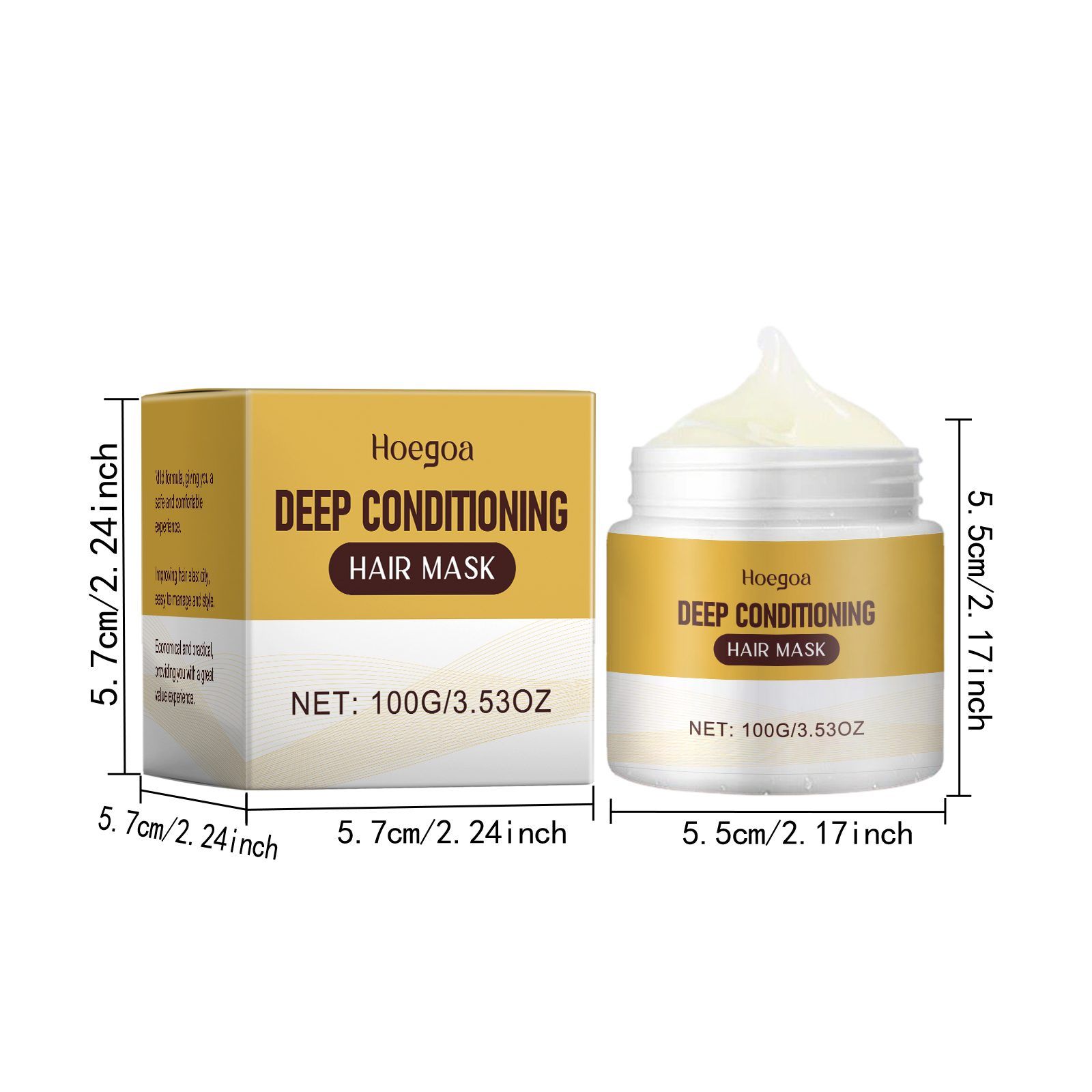 HOEGOA Moisturizing Hair Mask, 100 g photo 4