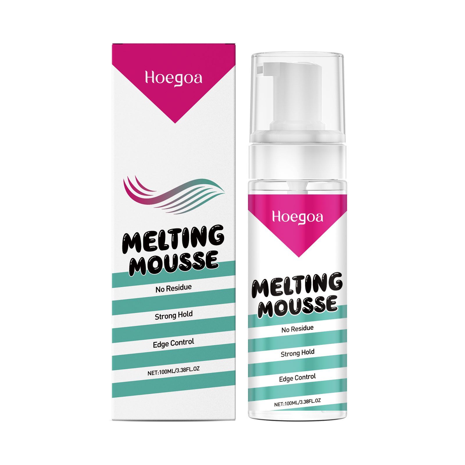 HOEGOA Hair Styling Adhesive Mousse, 100 ml photo 1
