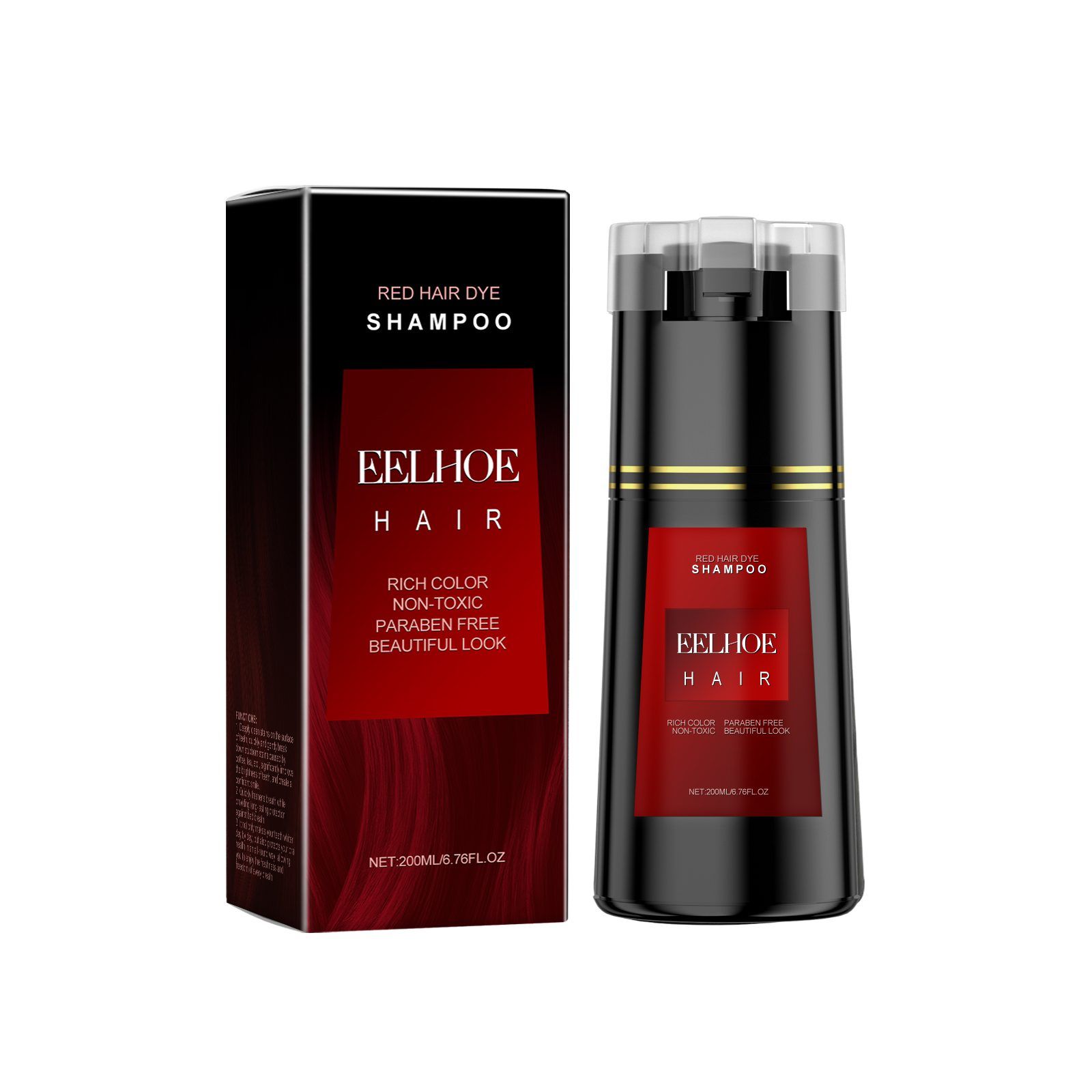 EELHOE Red Color-Depositing Shampoo, 200 ml photo 7