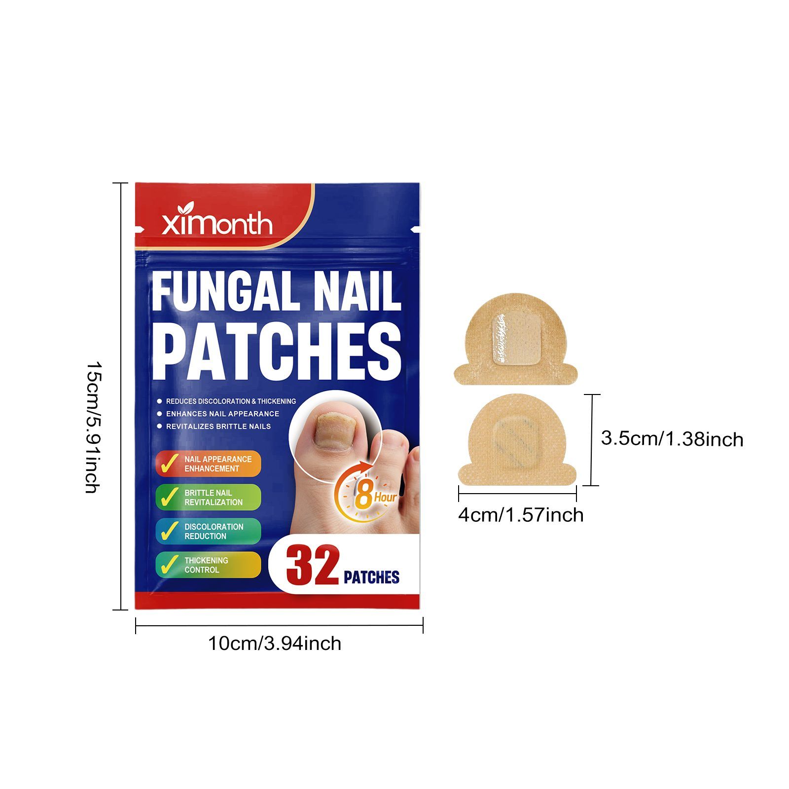 XIMONTH 32-Piece Nail Sticker Set, 32 Pieces photo 6