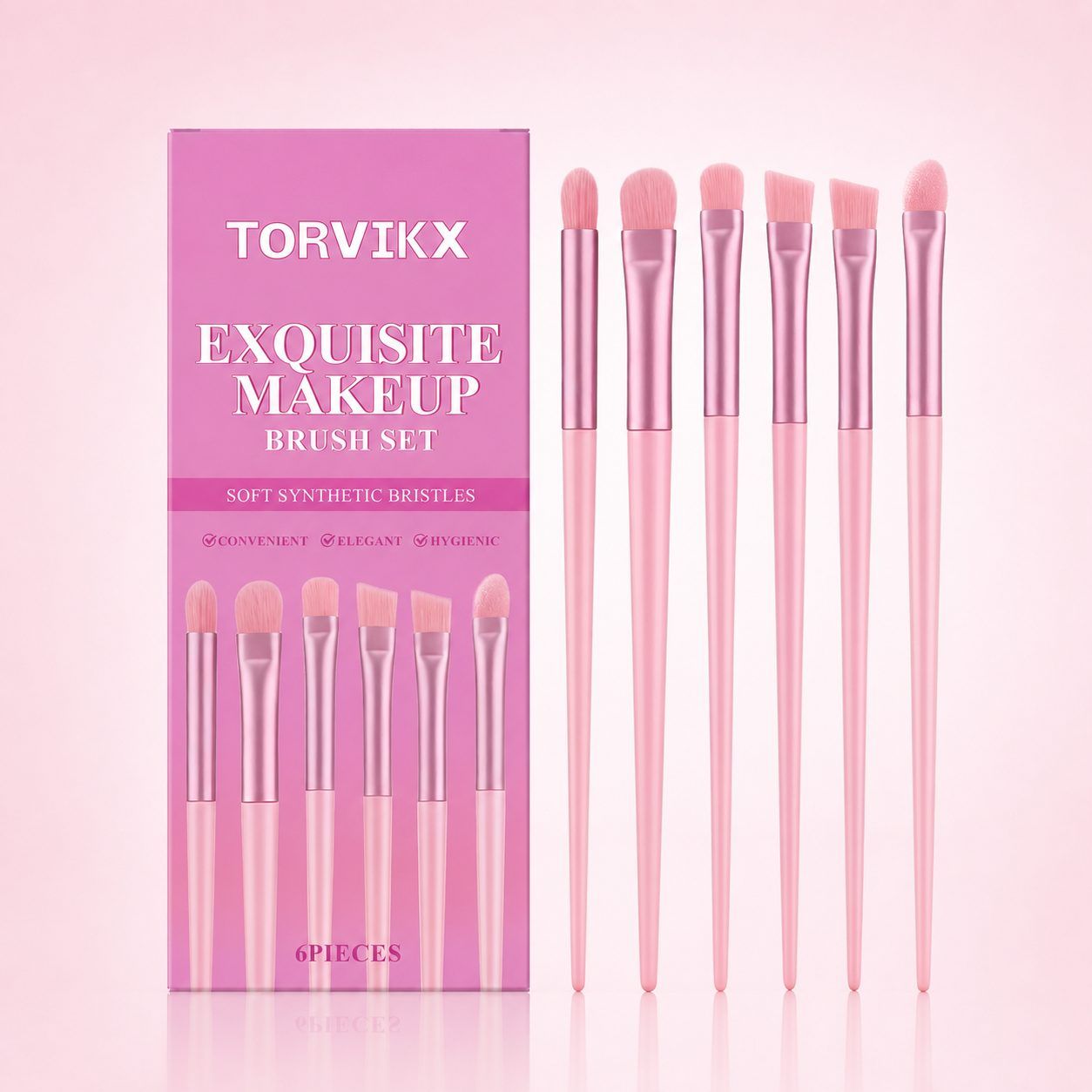 TORVIKX 6-Piece Makeup Brush Set, 6 Pieces photo 1