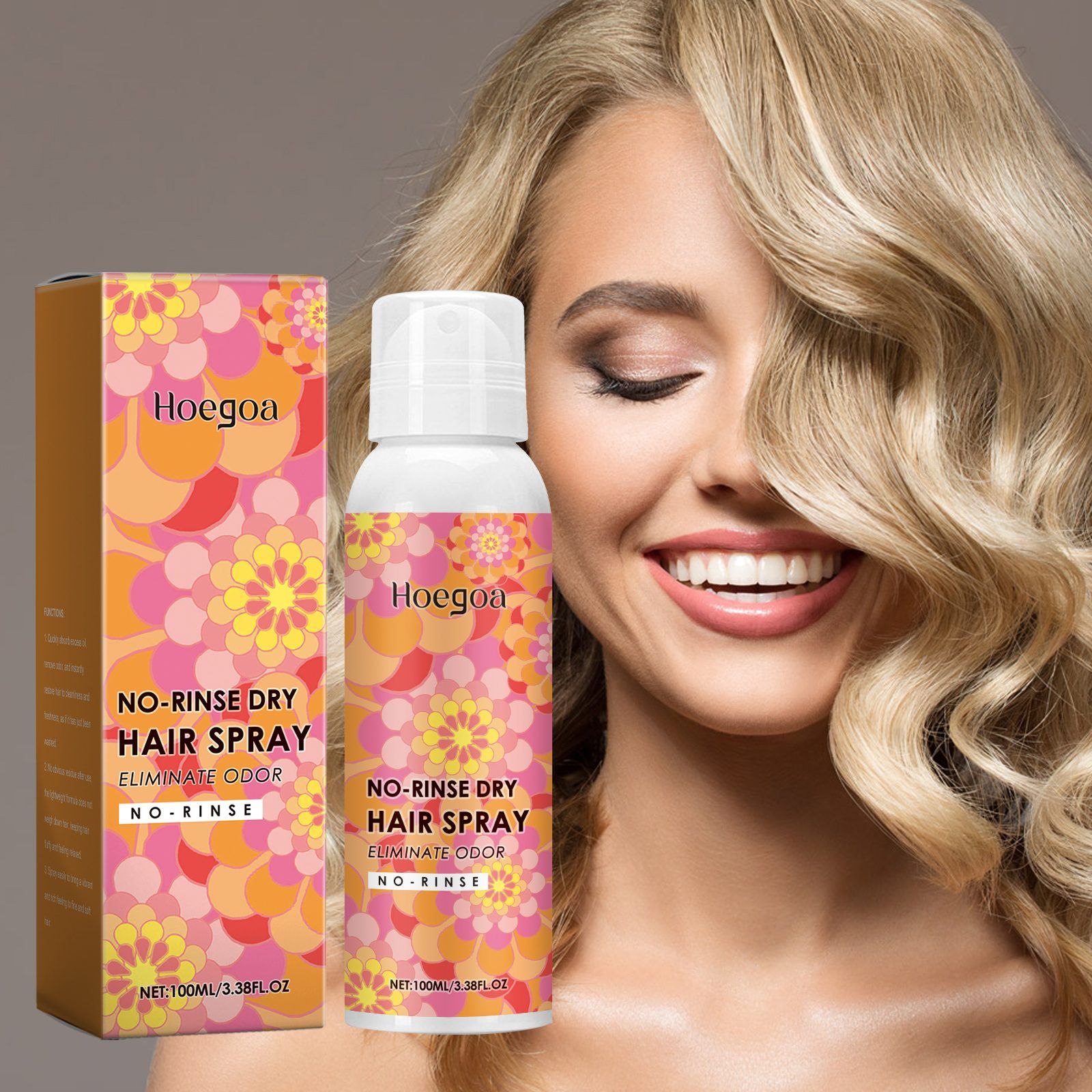 HOEGOA Dry Hair Refresh Spray, 100 ml photo 7