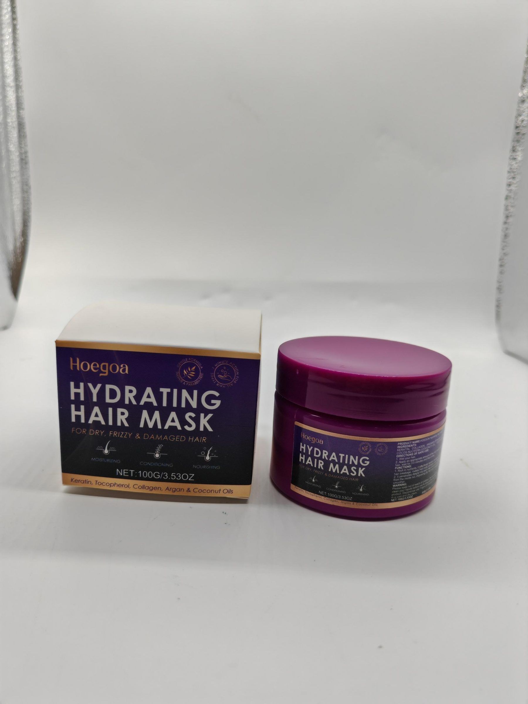 HOEGOA Moisturizing Hair Mask, 100 g photo 8