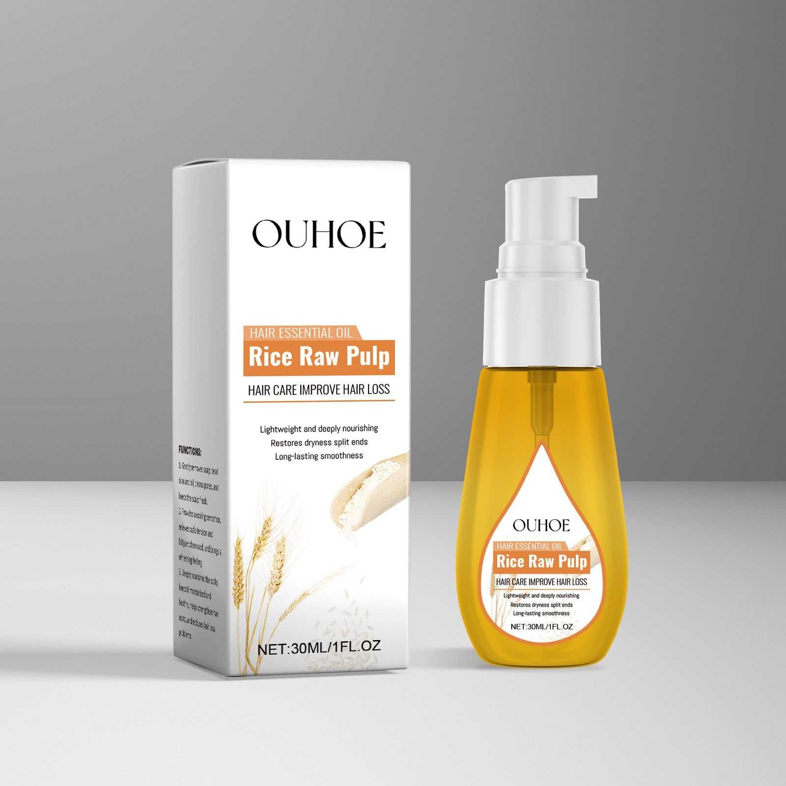 OUHOE Rice Water Hair Oil, 30 ml photo 5