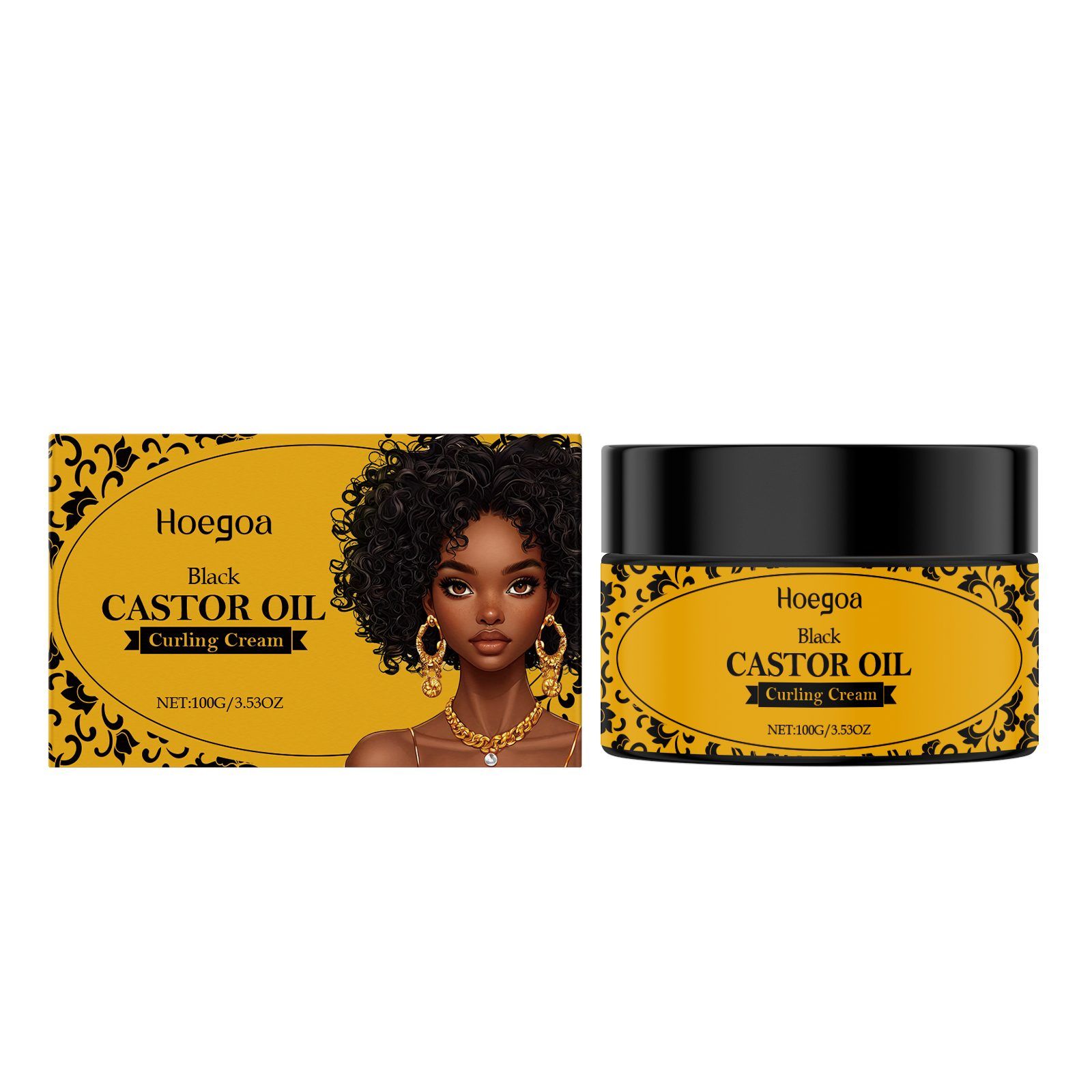 HOEGOA Moroccan Curl Styling Cream, 100 g photo 1
