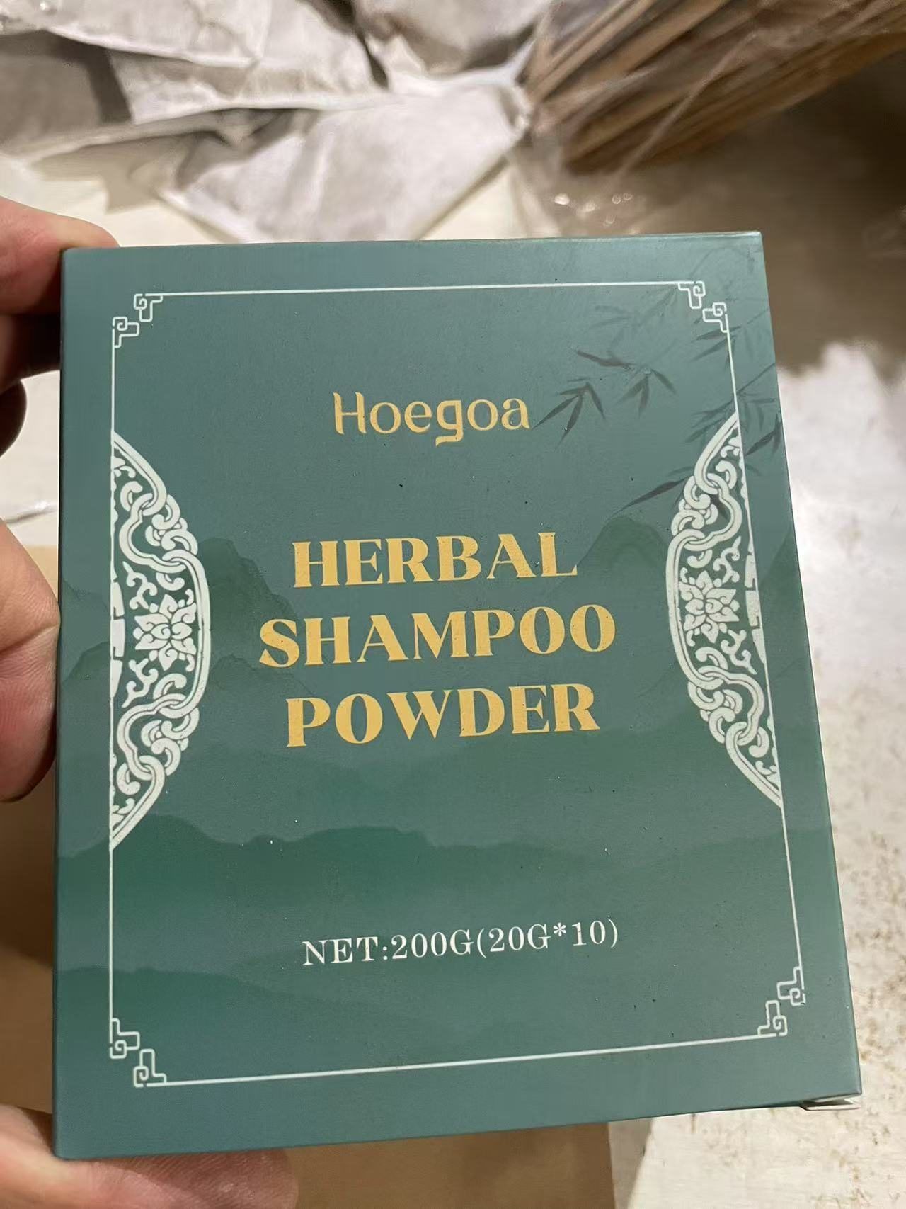 HOEGOA Herbal Hair Shampoo Powder, 10 Packets, 20 g Each photo 4