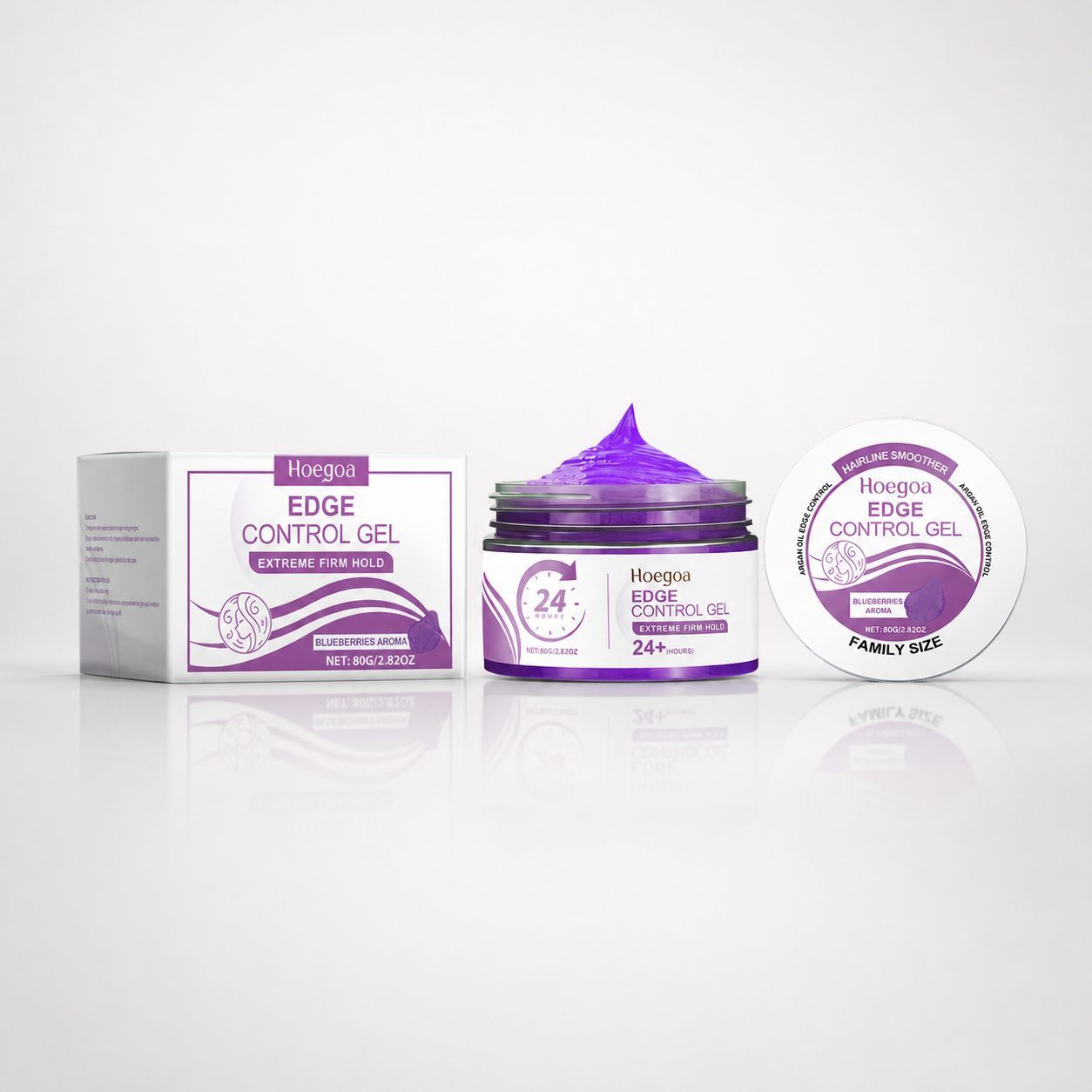 HOEGOA Blueberry Aroma Edge Control Gel, 80 g photo 1